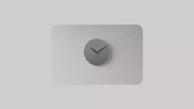 Modern Digital Design Wall Clock model 3D model