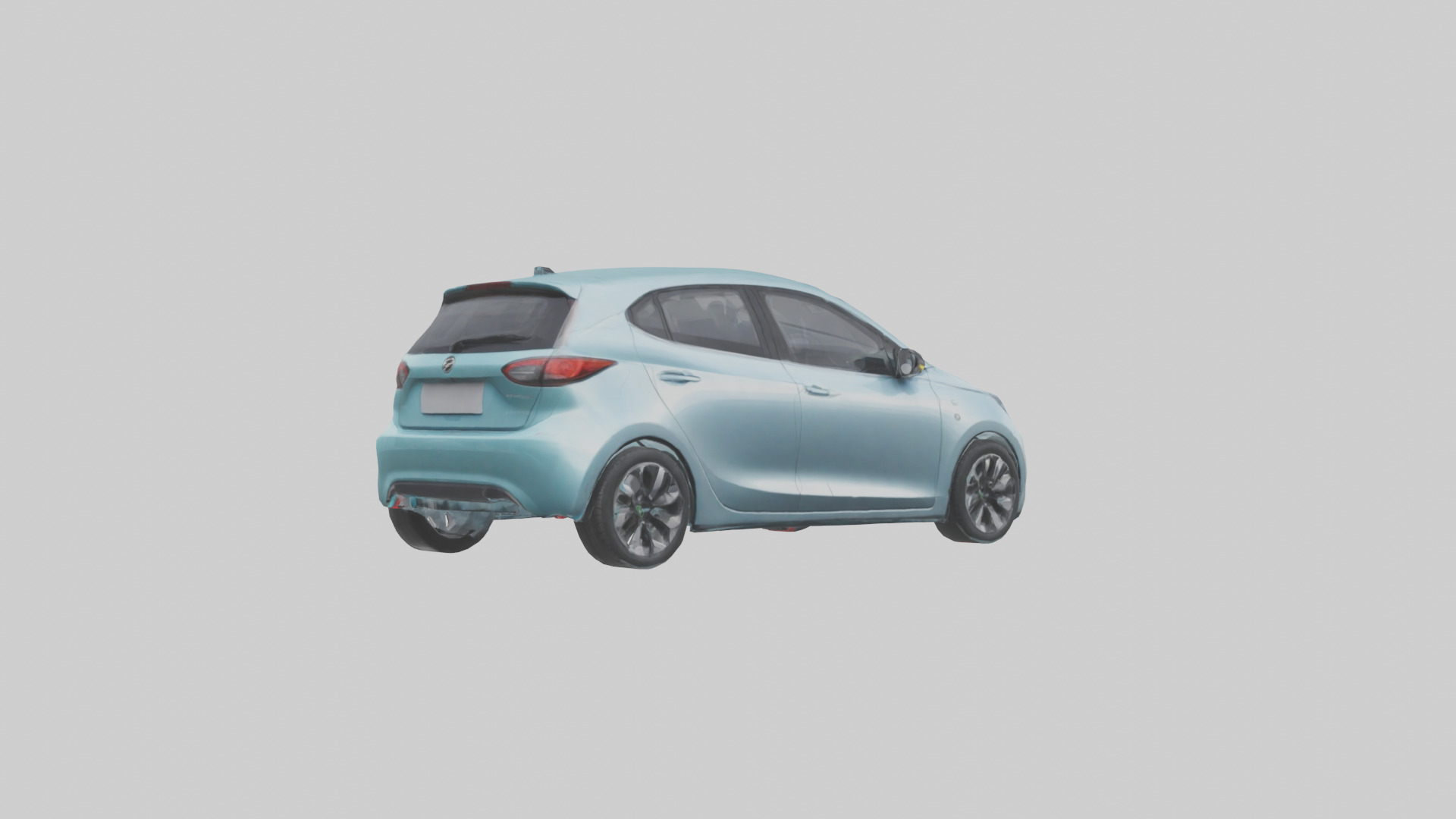 Modern Electric Hatchback model 3D model_3