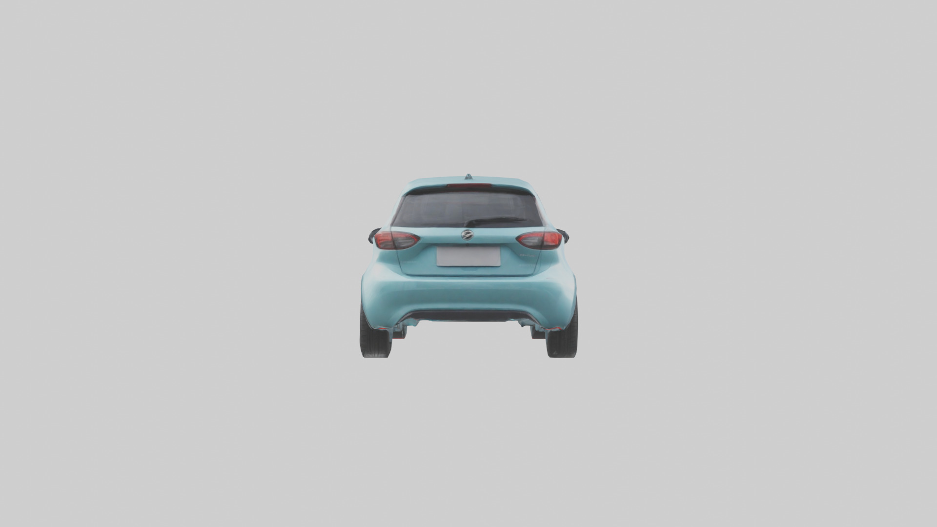 Modern Electric Hatchback model 3D model_1