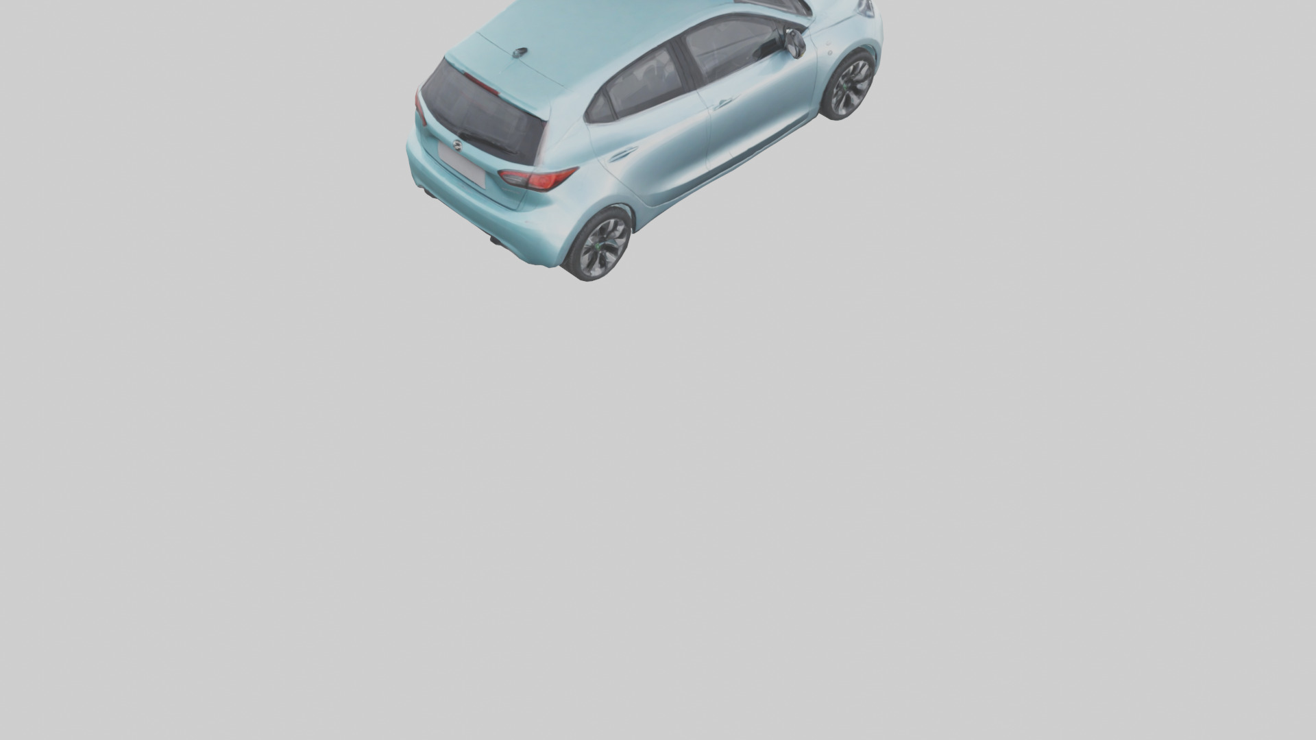 Modern Electric Hatchback model 3D model_5