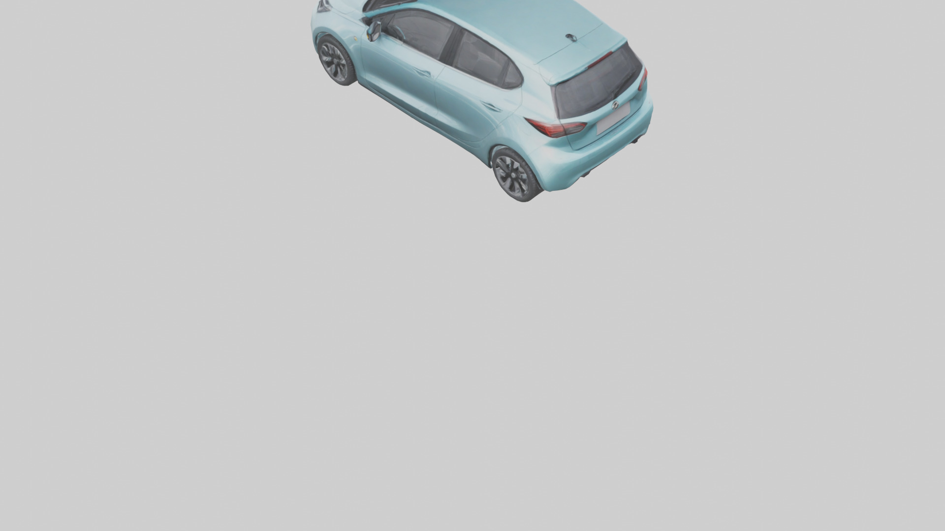Modern Electric Hatchback model 3D model_4
