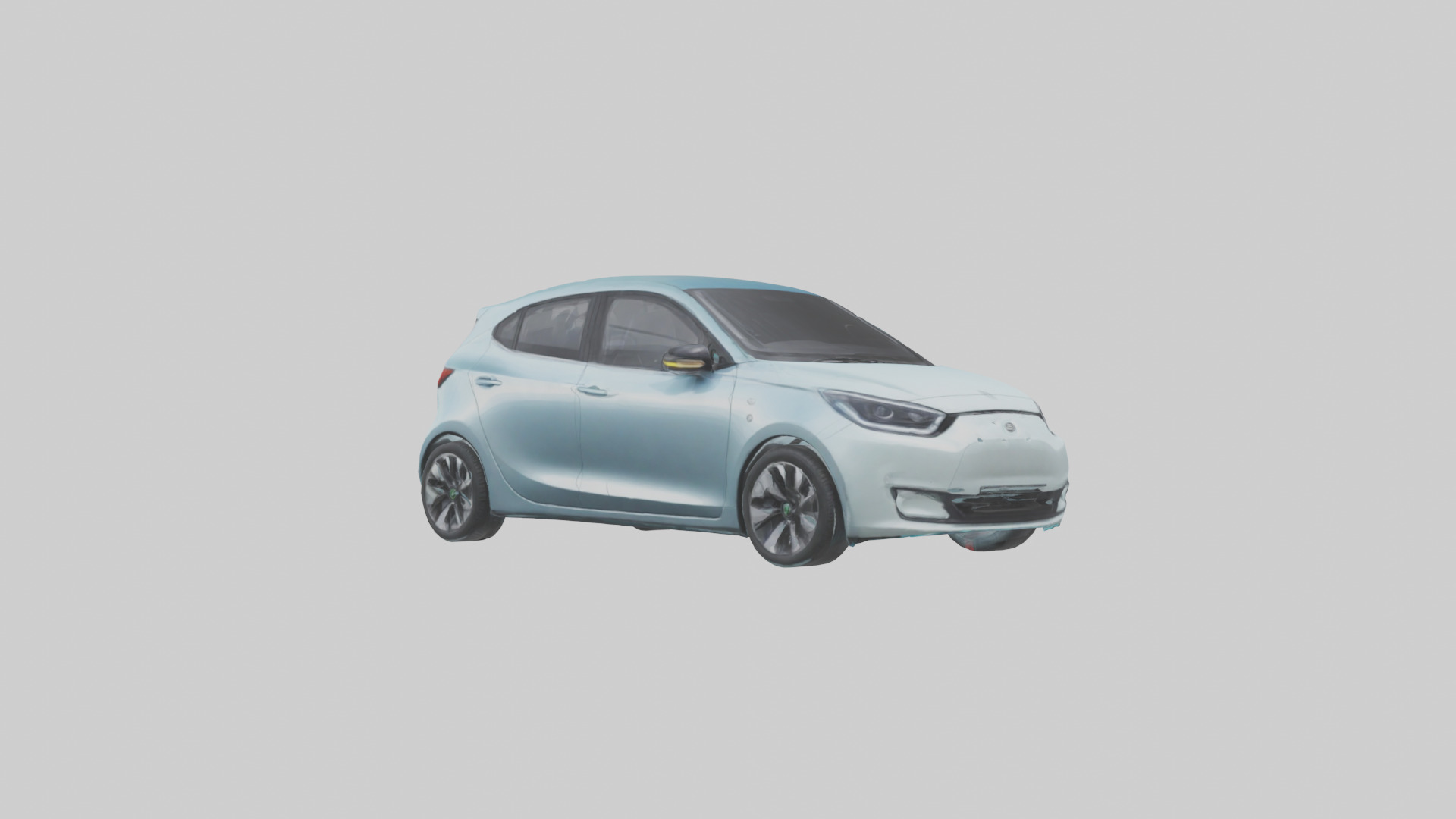 Modern Electric Hatchback model 3D model_11
