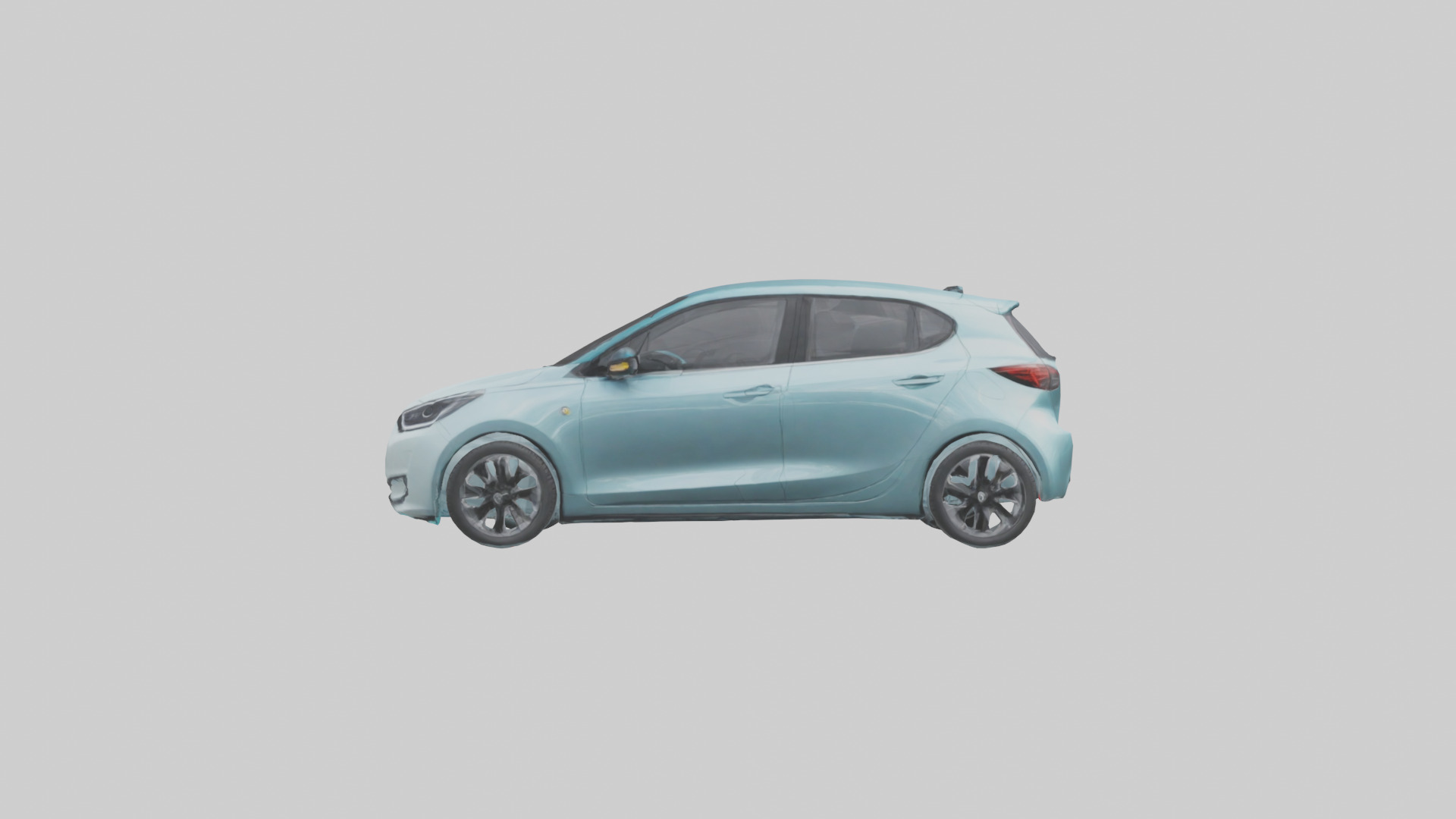 Modern Electric Hatchback model 3D model_12