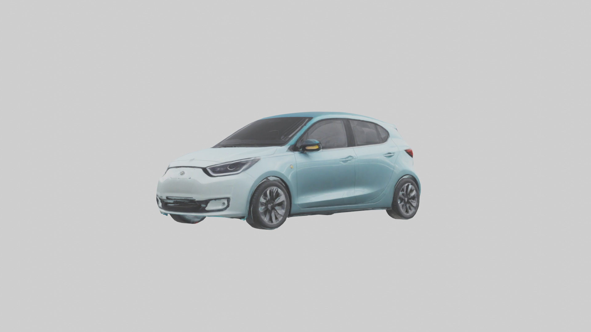 Modern Electric Hatchback model 3D model_10