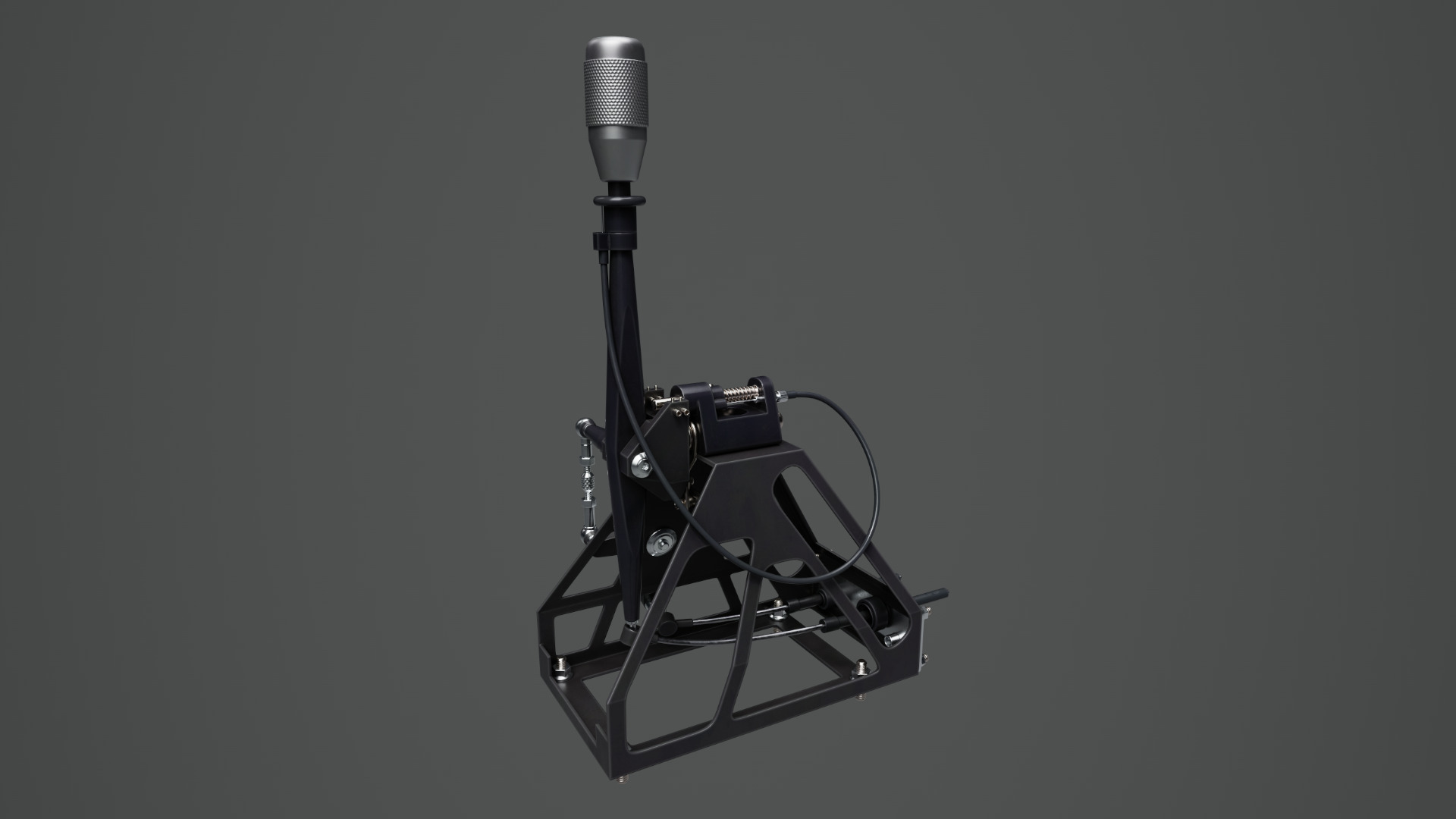 Short Shifter 01 - Variation A - Gray Low-poly 3D model_2