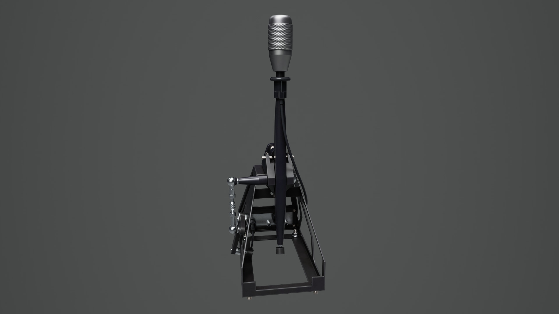 Short Shifter 01 - Variation A - Gray Low-poly 3D model_12
