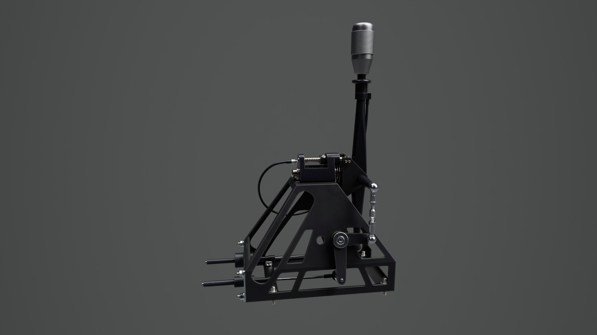 Short Shifter 01 - Variation A - Gray Low-poly 3D model_9