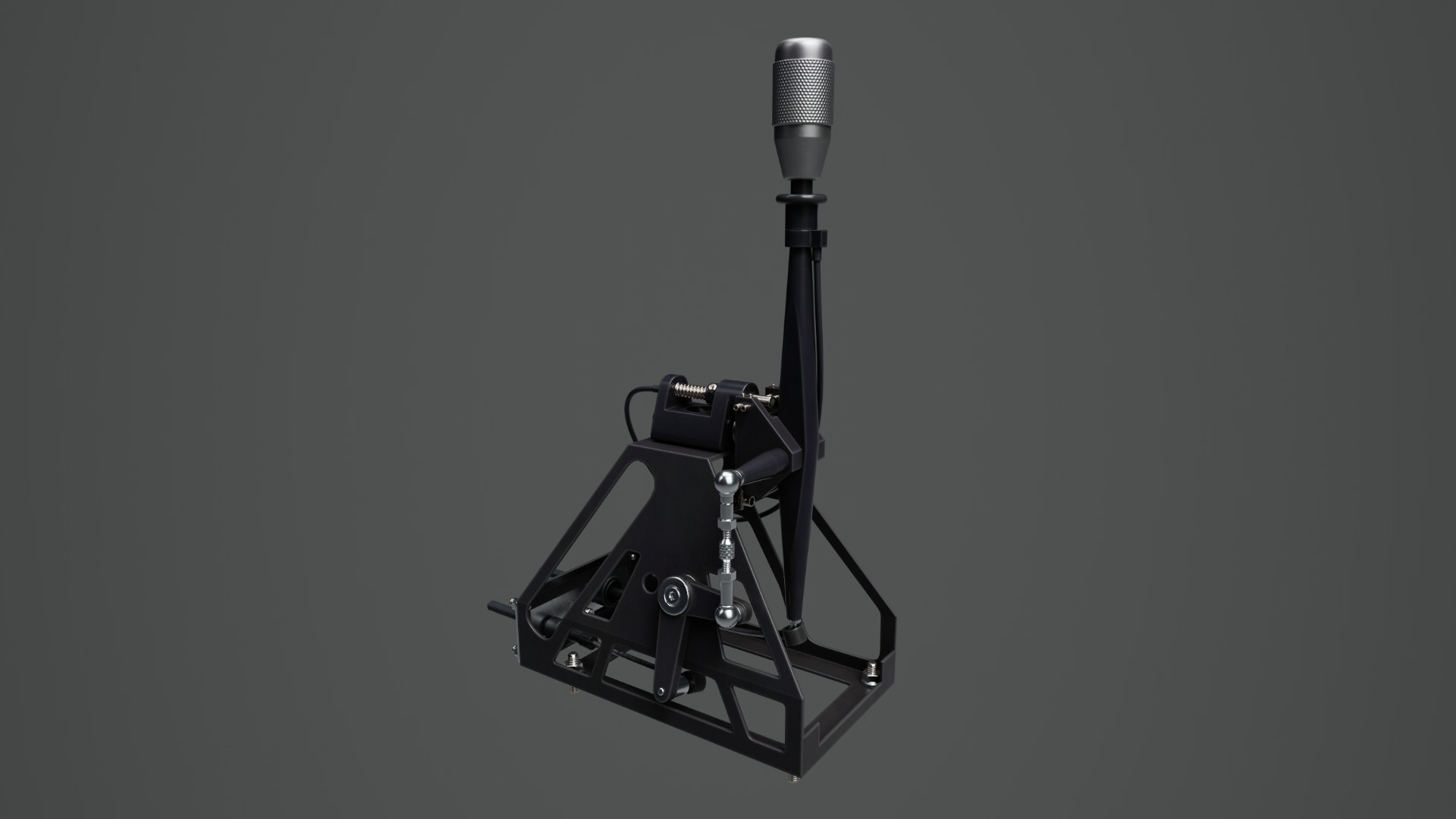 Short Shifter 01 - Variation A - Gray Low-poly 3D model_10