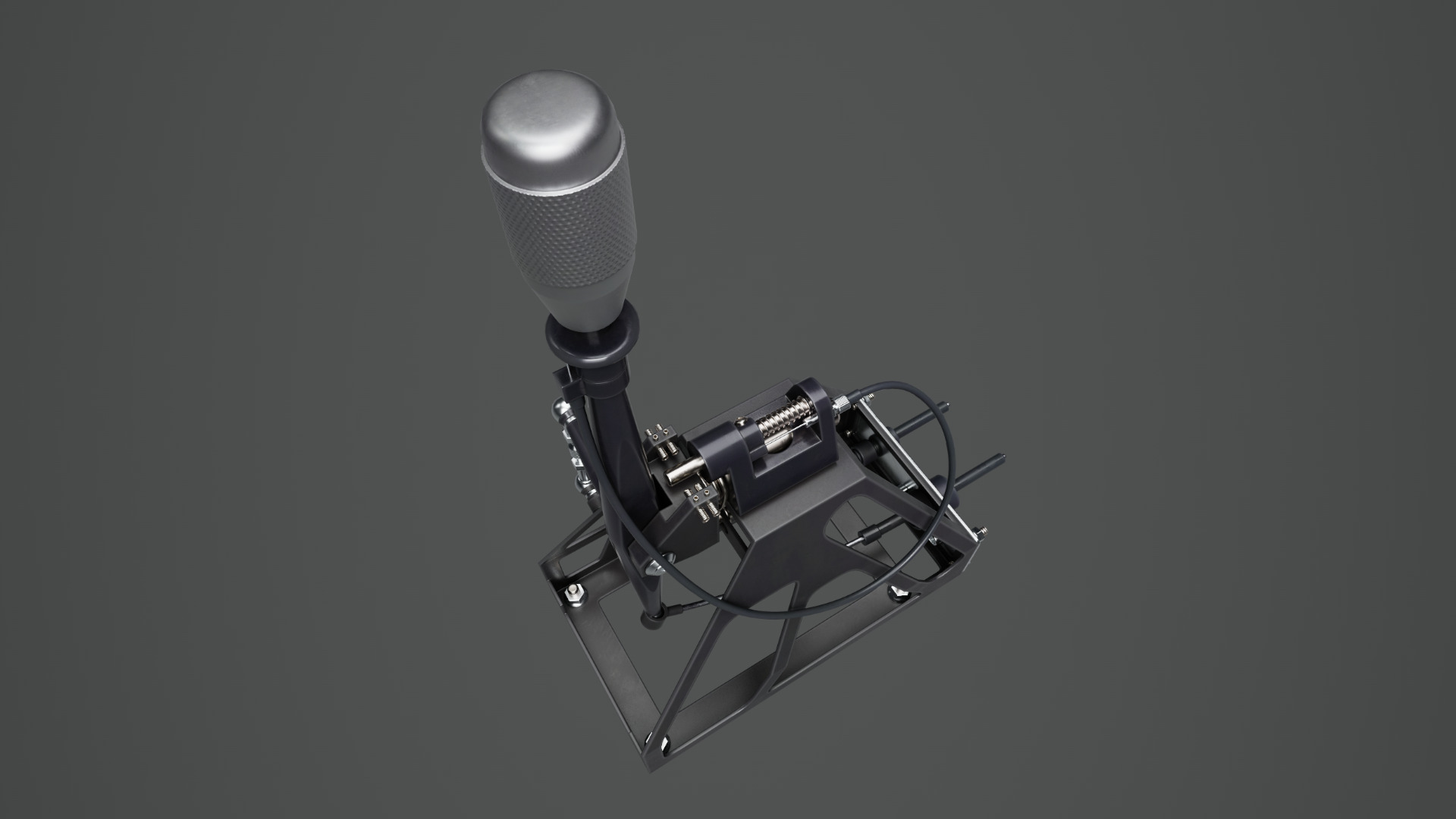 Short Shifter 01 - Variation A - Gray Low-poly 3D model_13