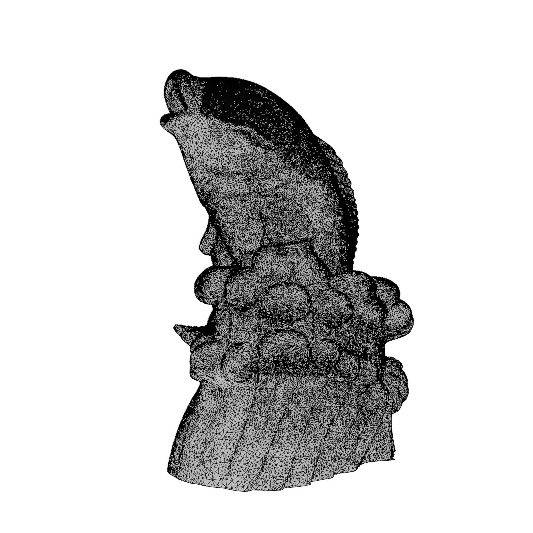 Stone Fish Sculpture -3D Model  High-Quality PBR UV Mapped 3D print model_7