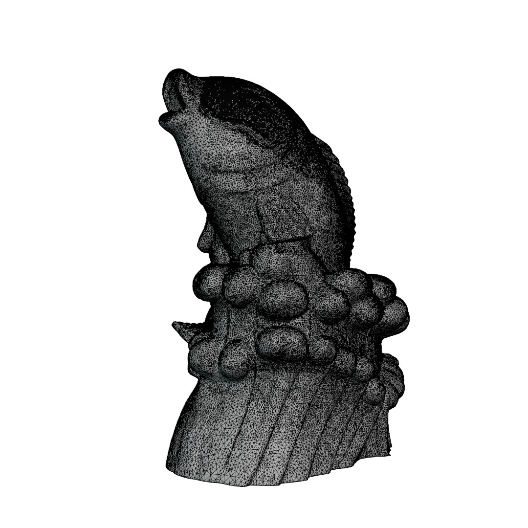 Stone Fish Sculpture -3D Model  High-Quality PBR UV Mapped 3D print model_6