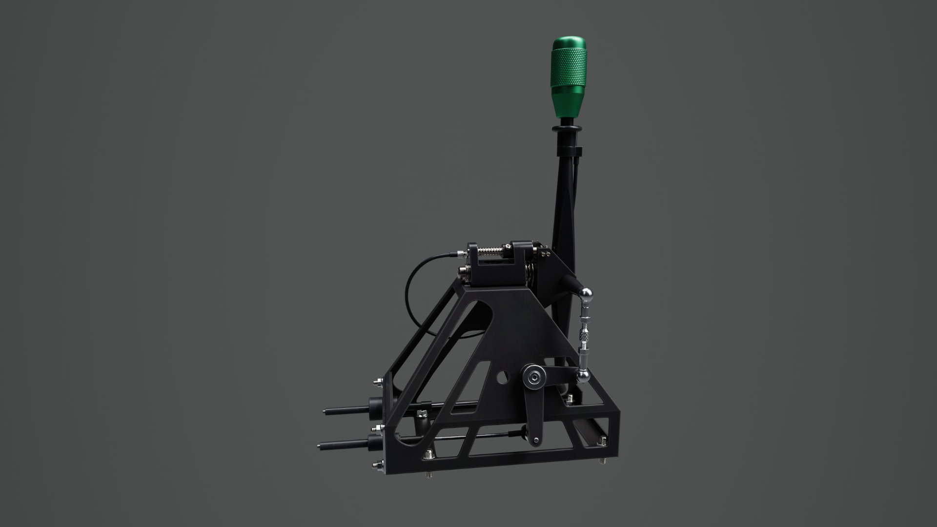 Short Shifter 01 - Variation A - Green Low-poly 3D model_9