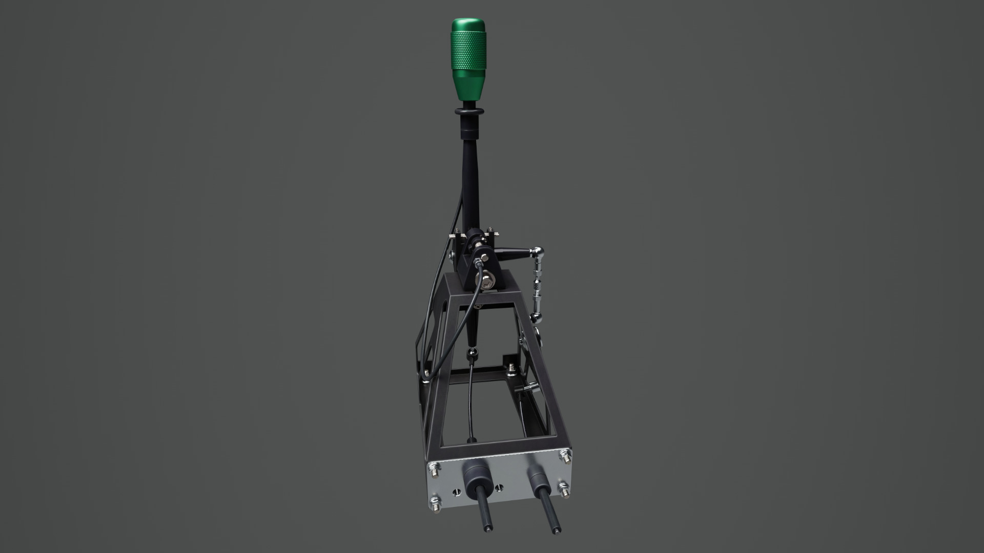 Short Shifter 01 - Variation A - Green Low-poly 3D model_6