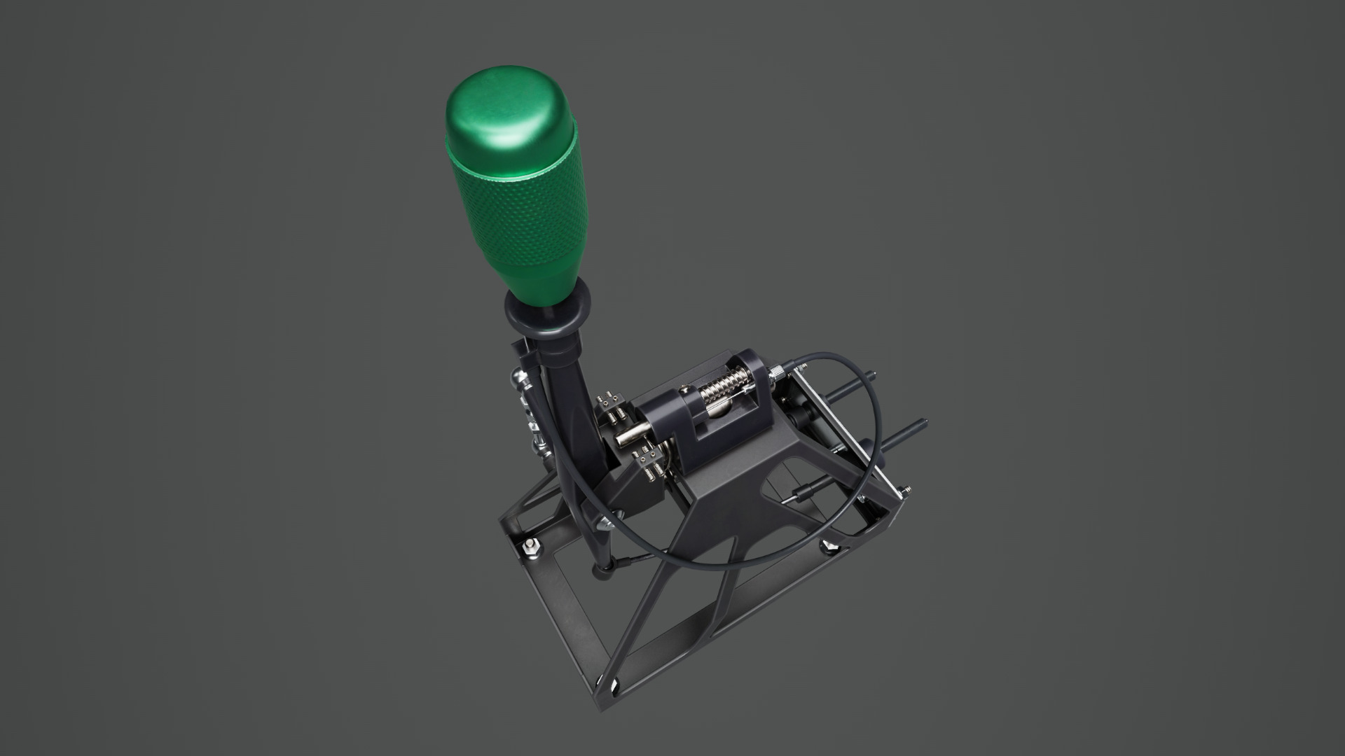 Short Shifter 01 - Variation A - Green Low-poly 3D model_13