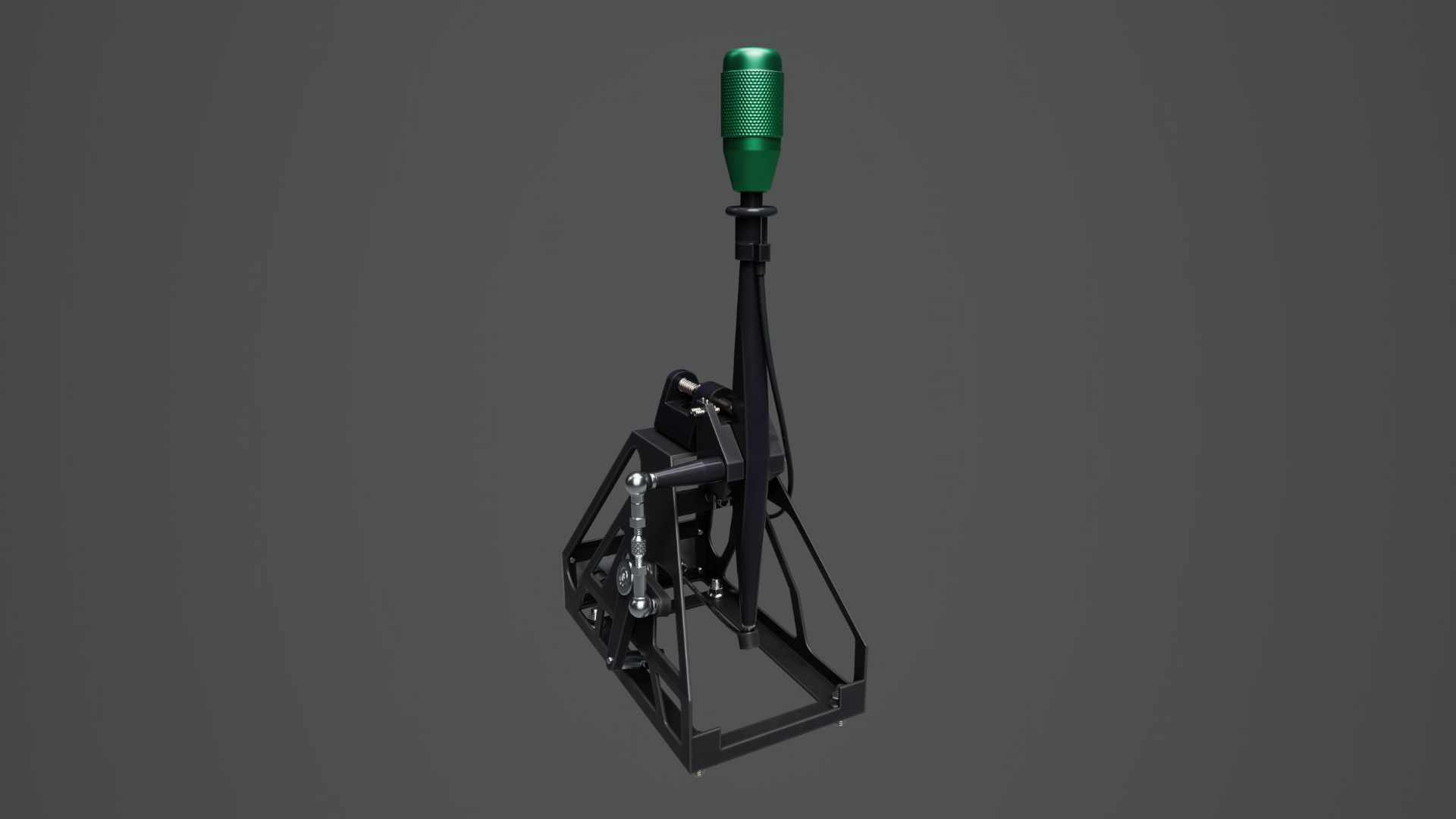 Short Shifter 01 - Variation A - Green Low-poly 3D model_11