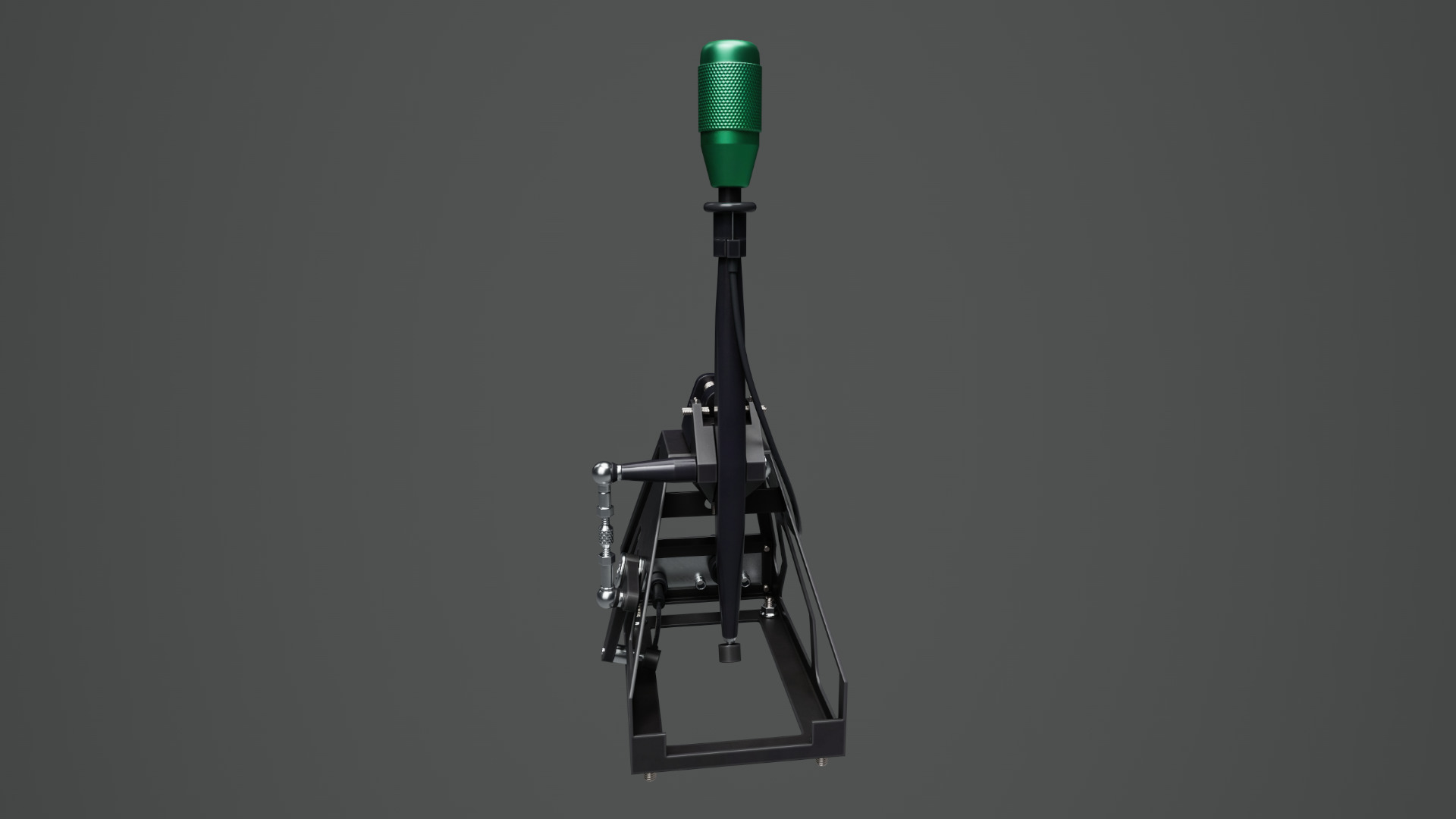 Short Shifter 01 - Variation A - Green Low-poly 3D model_12
