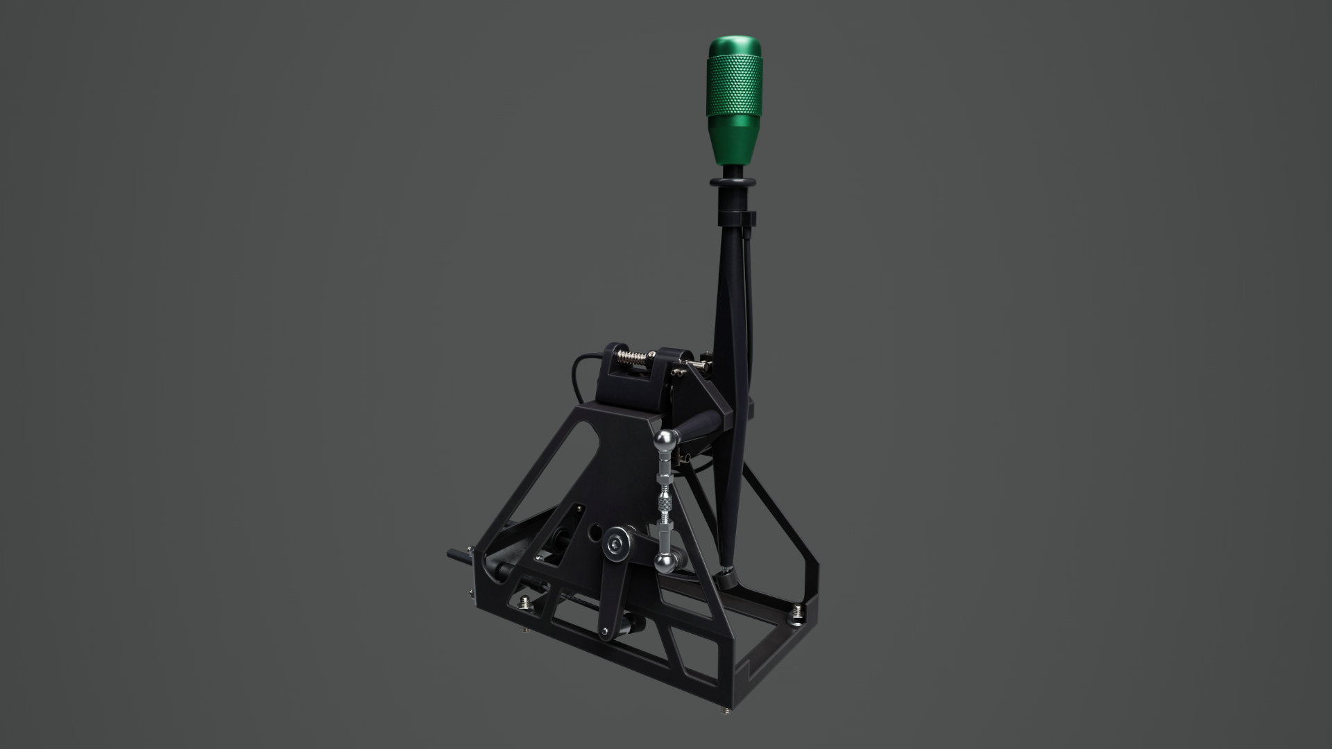 Short Shifter 01 - Variation A - Green Low-poly 3D model_10