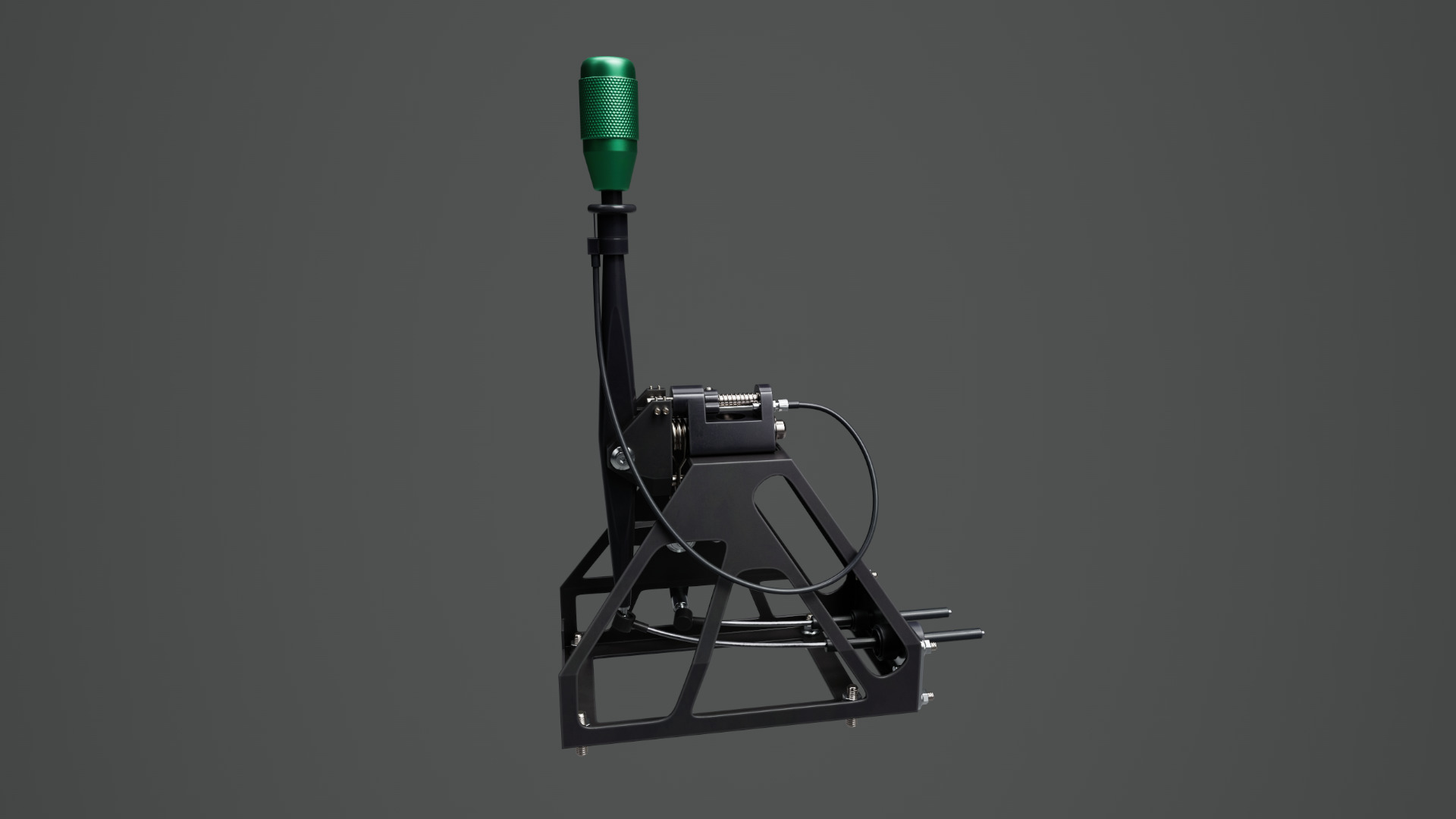 Short Shifter 01 - Variation A - Green Low-poly 3D model_3