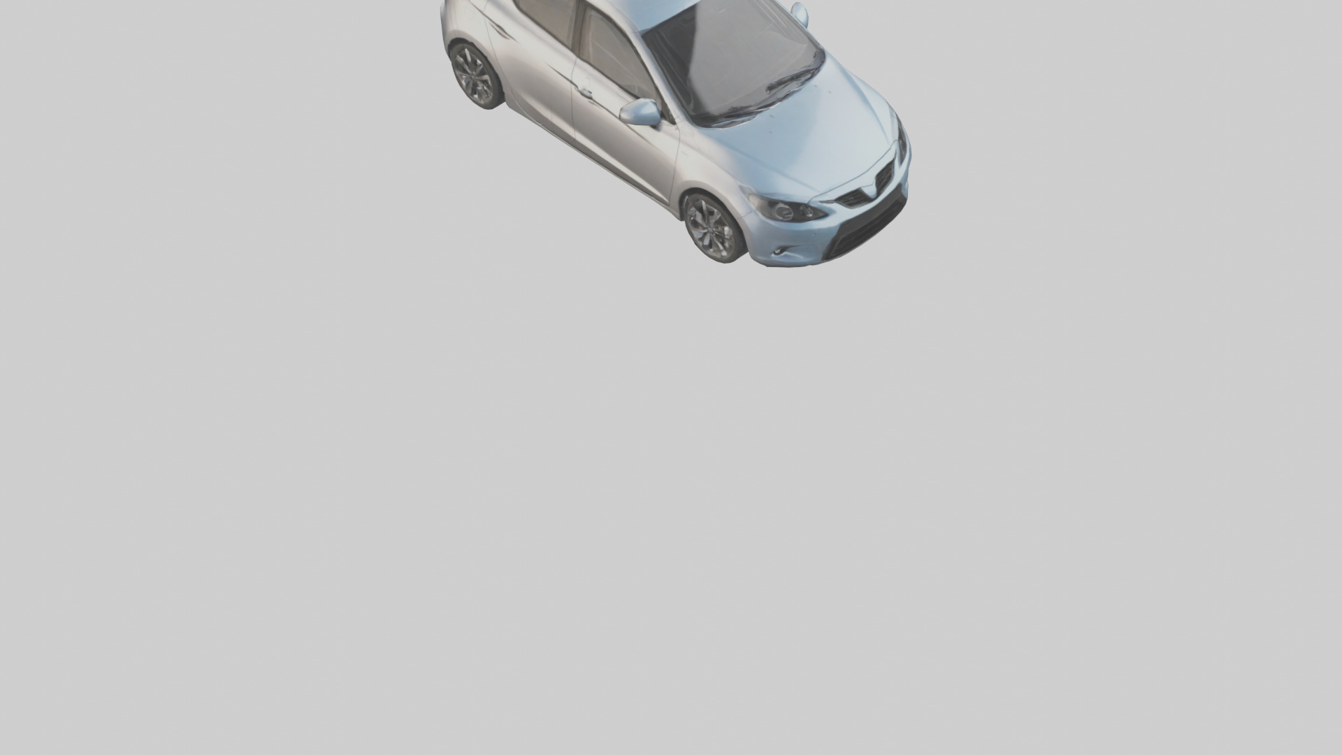 Modern Hatchback Car model 3D model_7