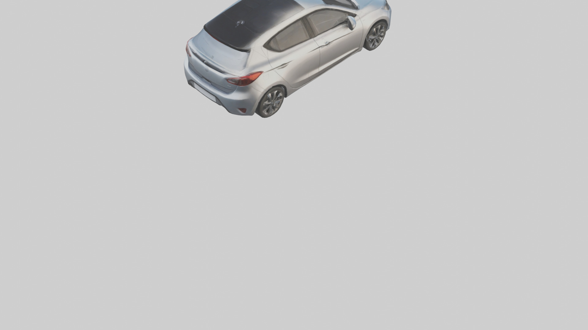 Modern Hatchback Car model 3D model_5