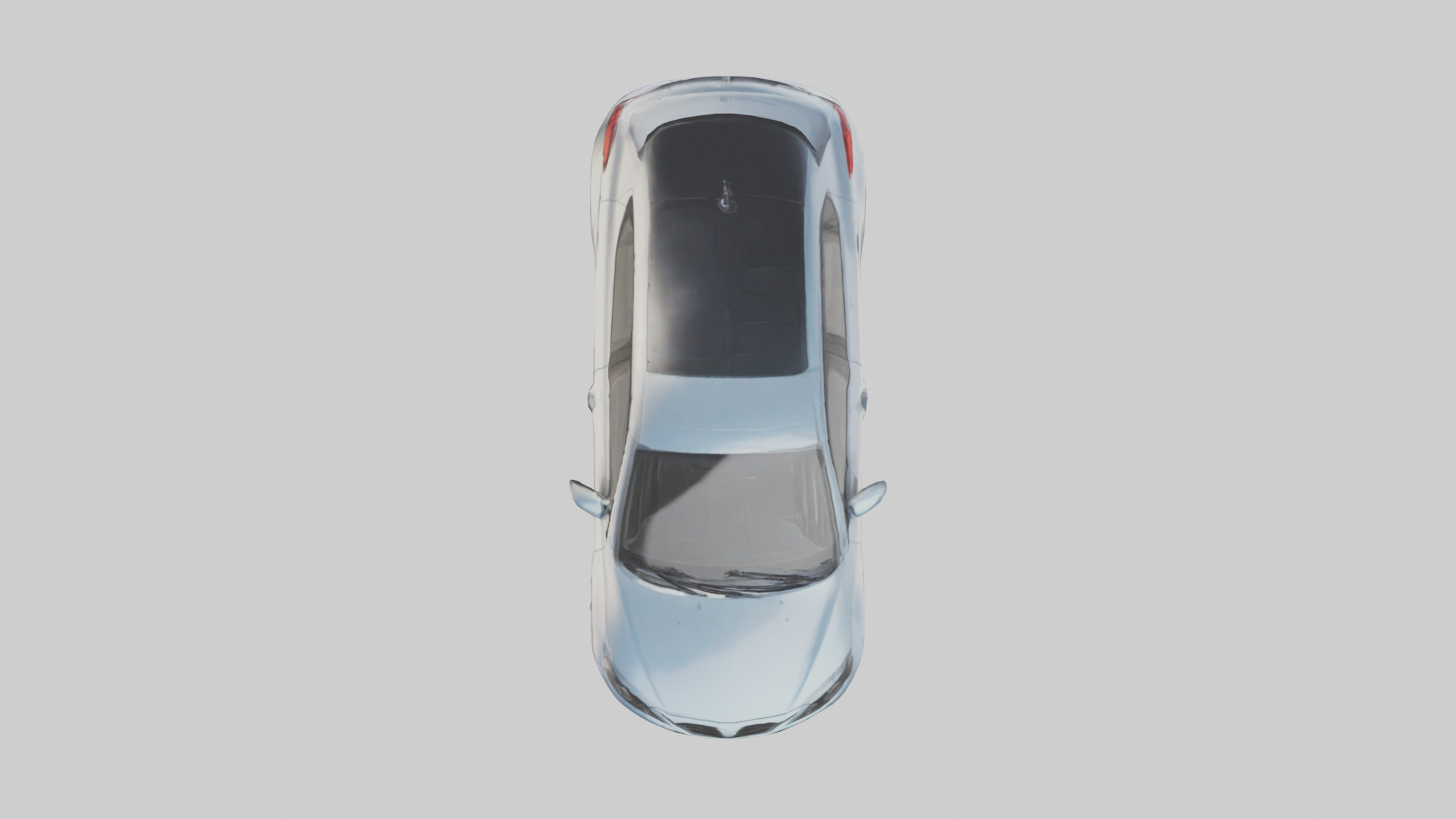 Modern Hatchback Car model 3D model_14