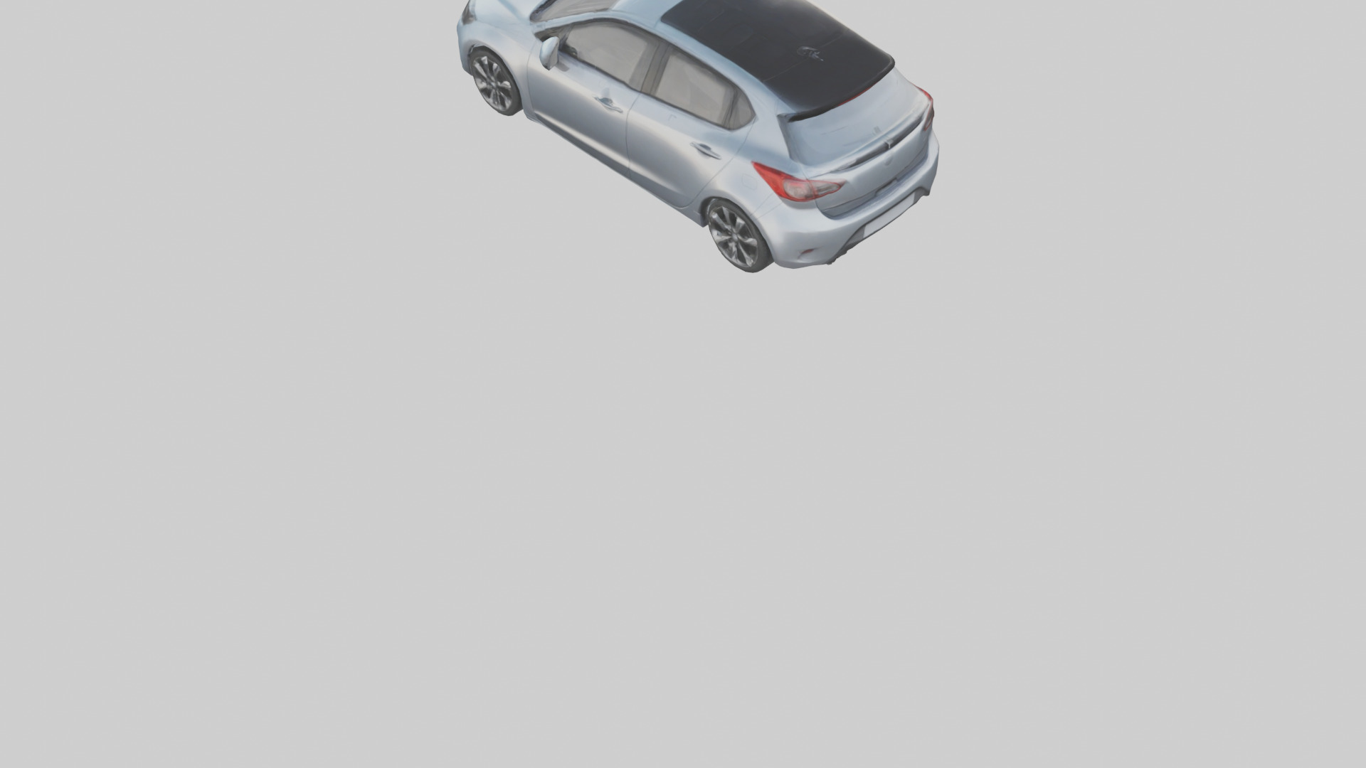 Modern Hatchback Car model 3D model_4