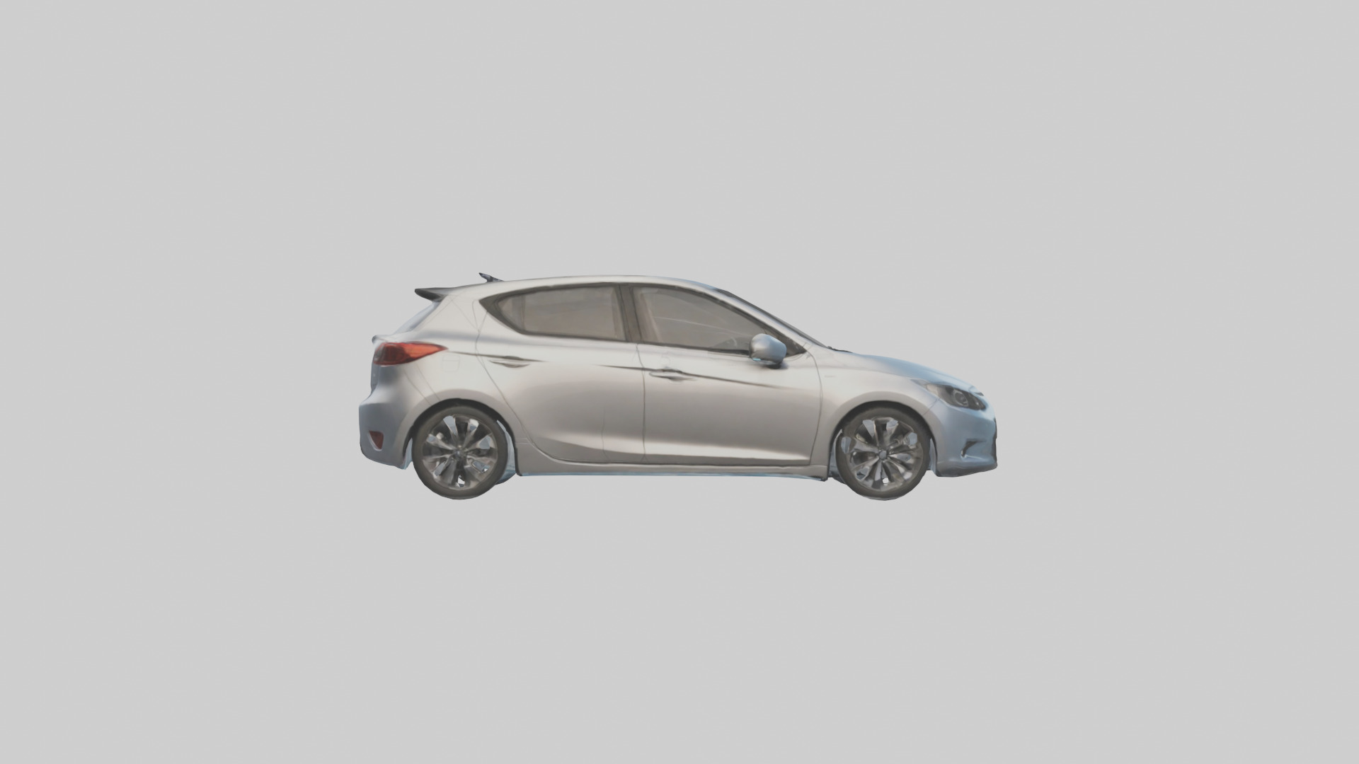 Modern Hatchback Car model 3D model_13