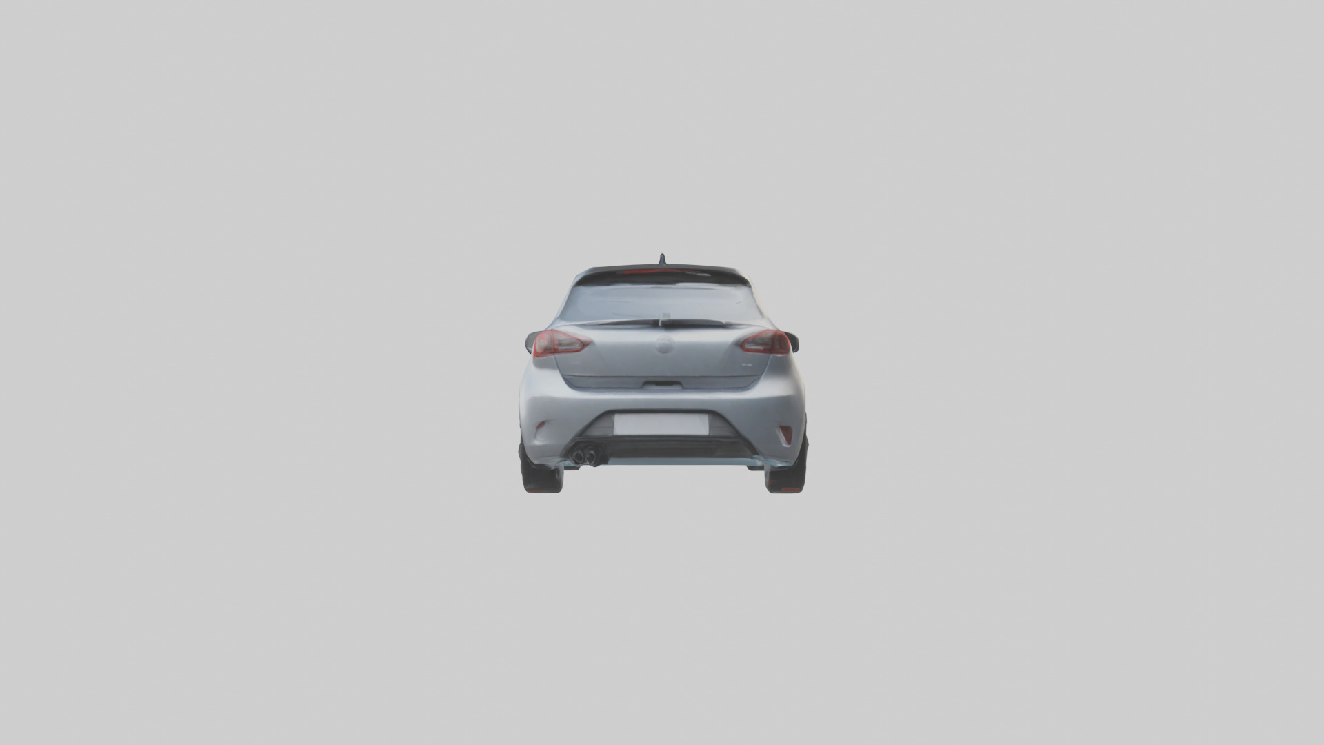 Modern Hatchback Car model 3D model_1