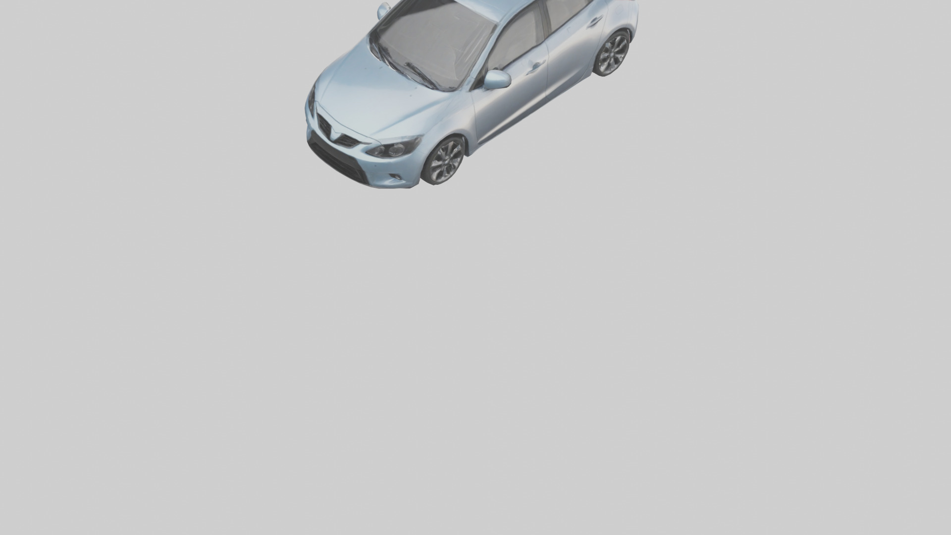 Modern Hatchback Car model 3D model_6