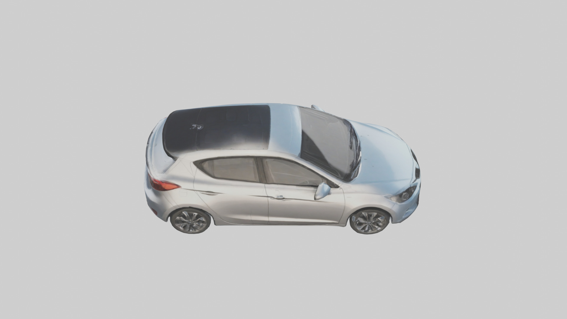 Modern Hatchback Car model 3D model_18