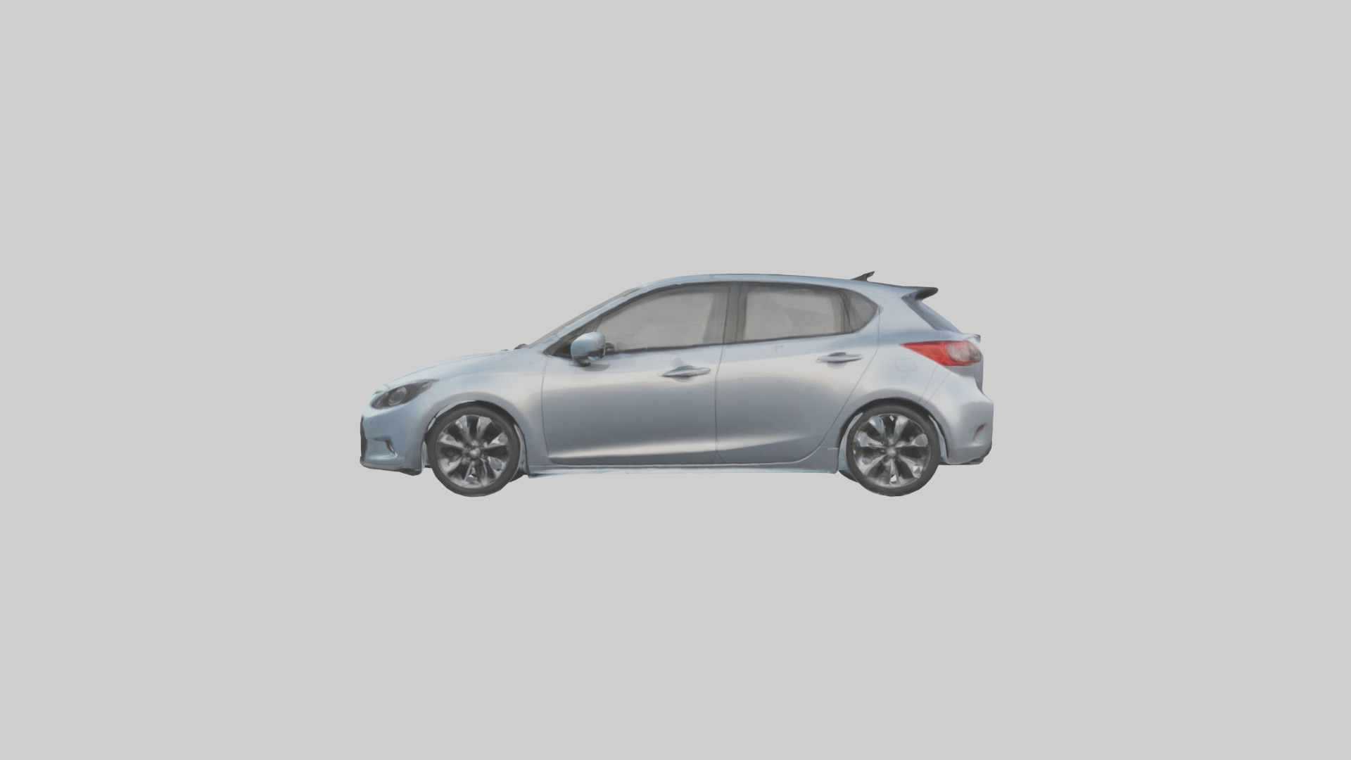 Modern Hatchback Car model 3D model_12
