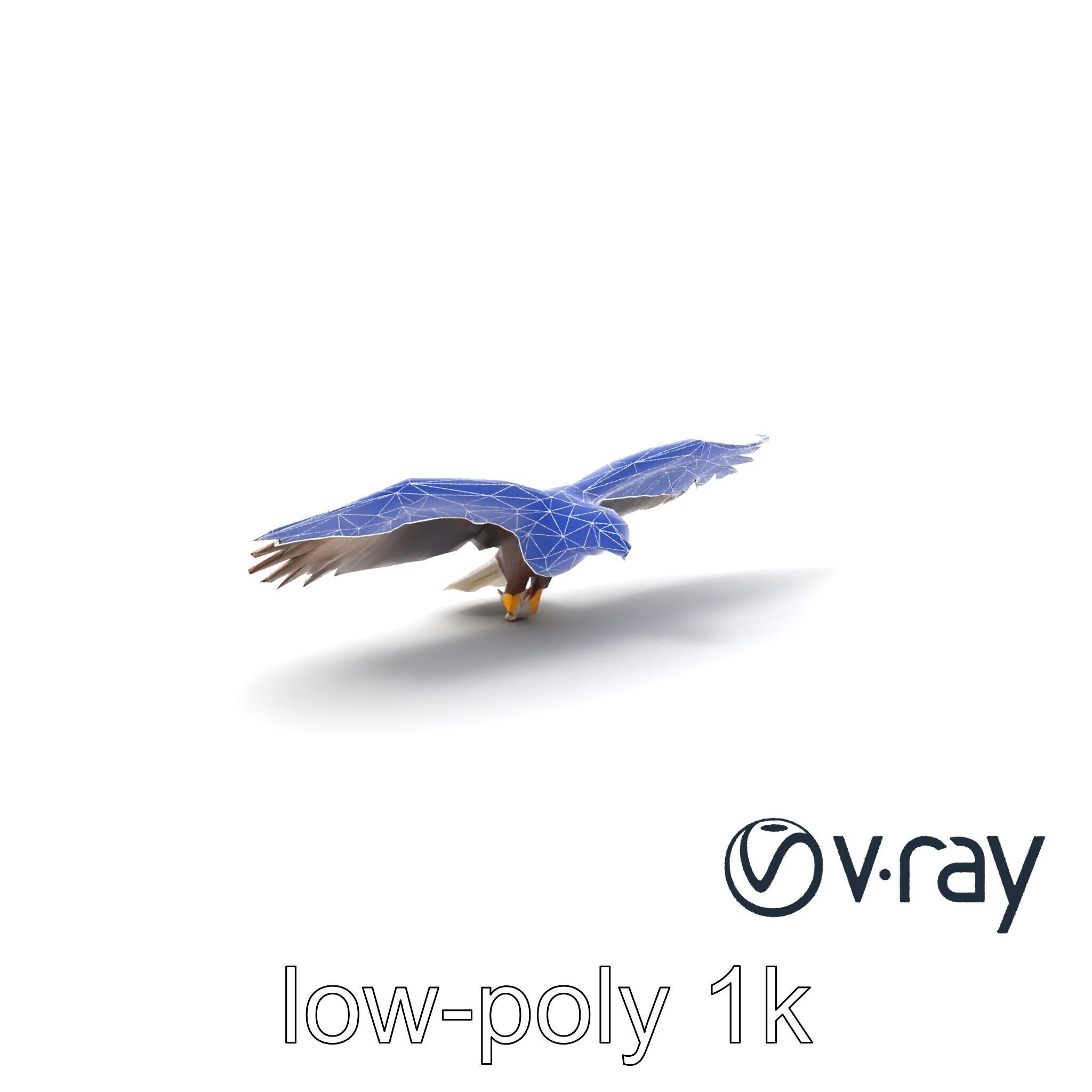 Majestic Bald Eagle 3D model pack Low-poly 3D model_7