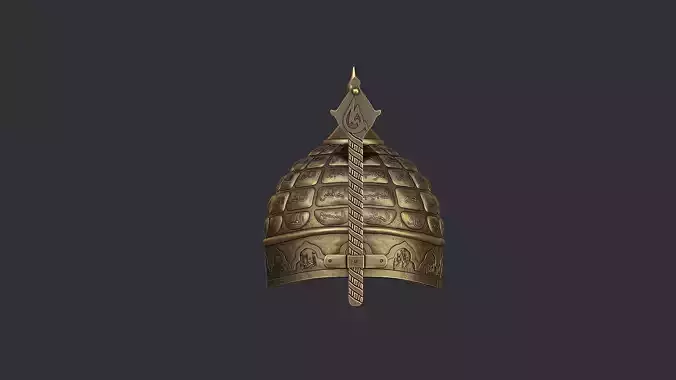 The helmet of Sultan Mehmet Fatih Low-poly 3D model