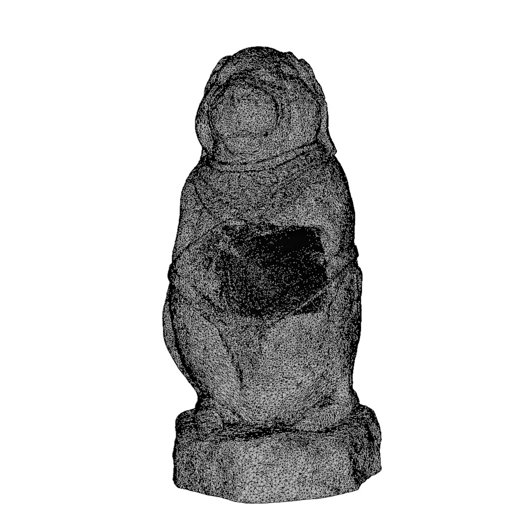 Stone Fish Sculpture and Ancient Guardian Rodent Statue 3D Model Collection_9