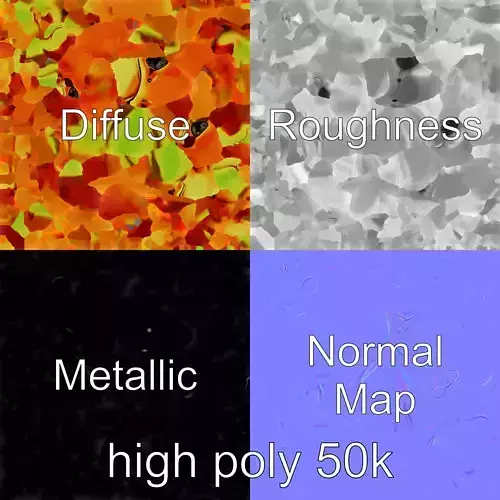 Vibrant Poison Dart Frog Neon Hue model pack