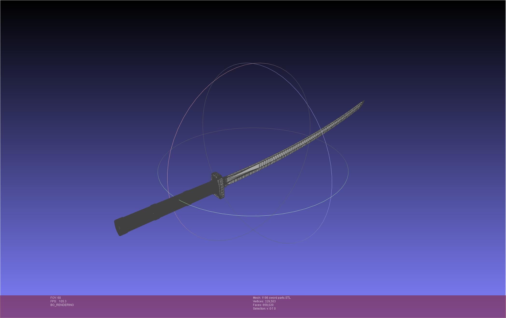 Cells At Work Code Black U-1196 Sword 3D print model_47
