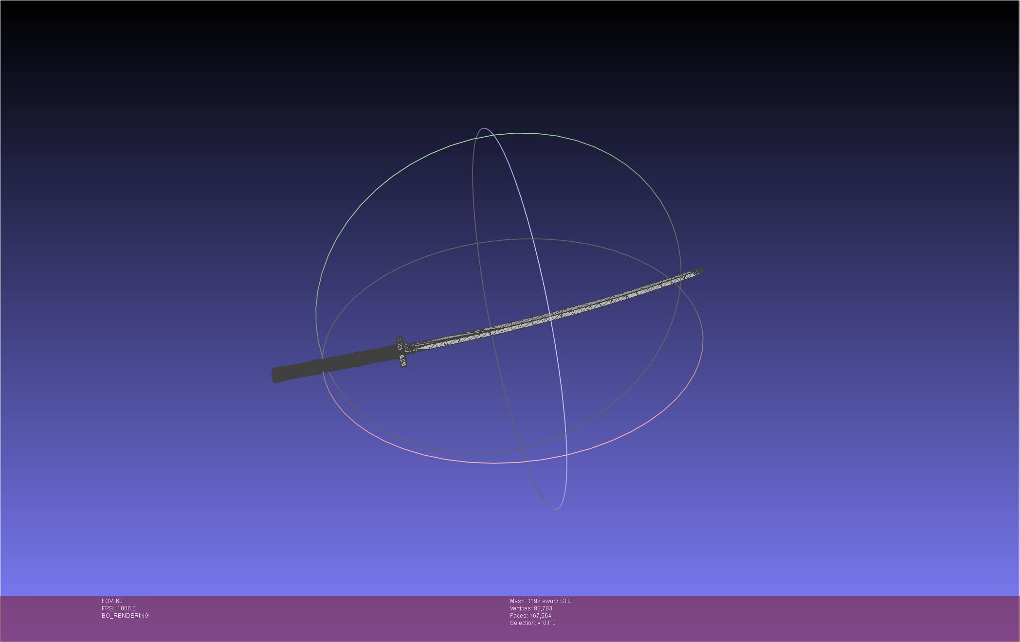 Cells At Work Code Black U-1196 Sword 3D print model_22