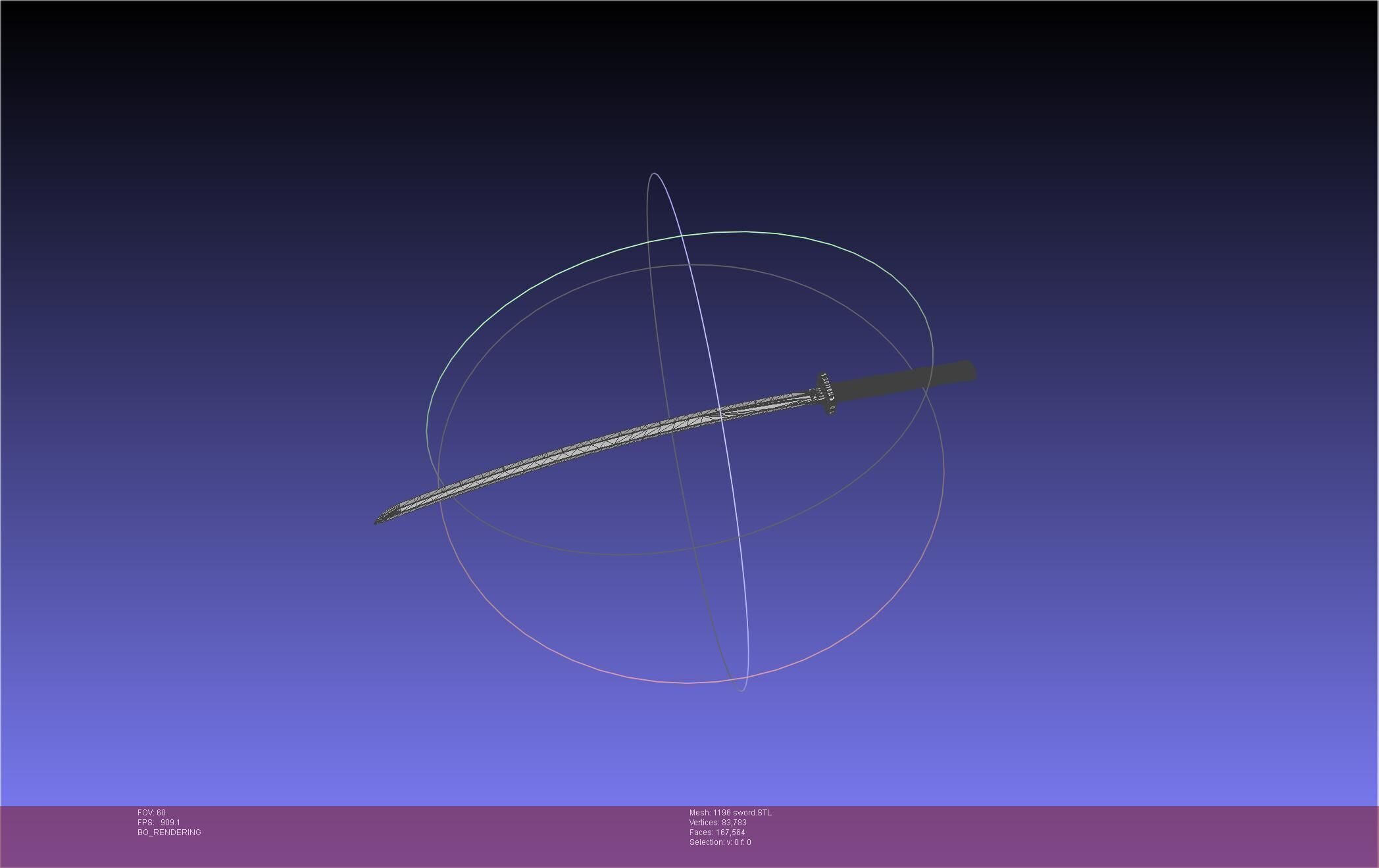 Cells At Work Code Black U-1196 Sword 3D print model_27