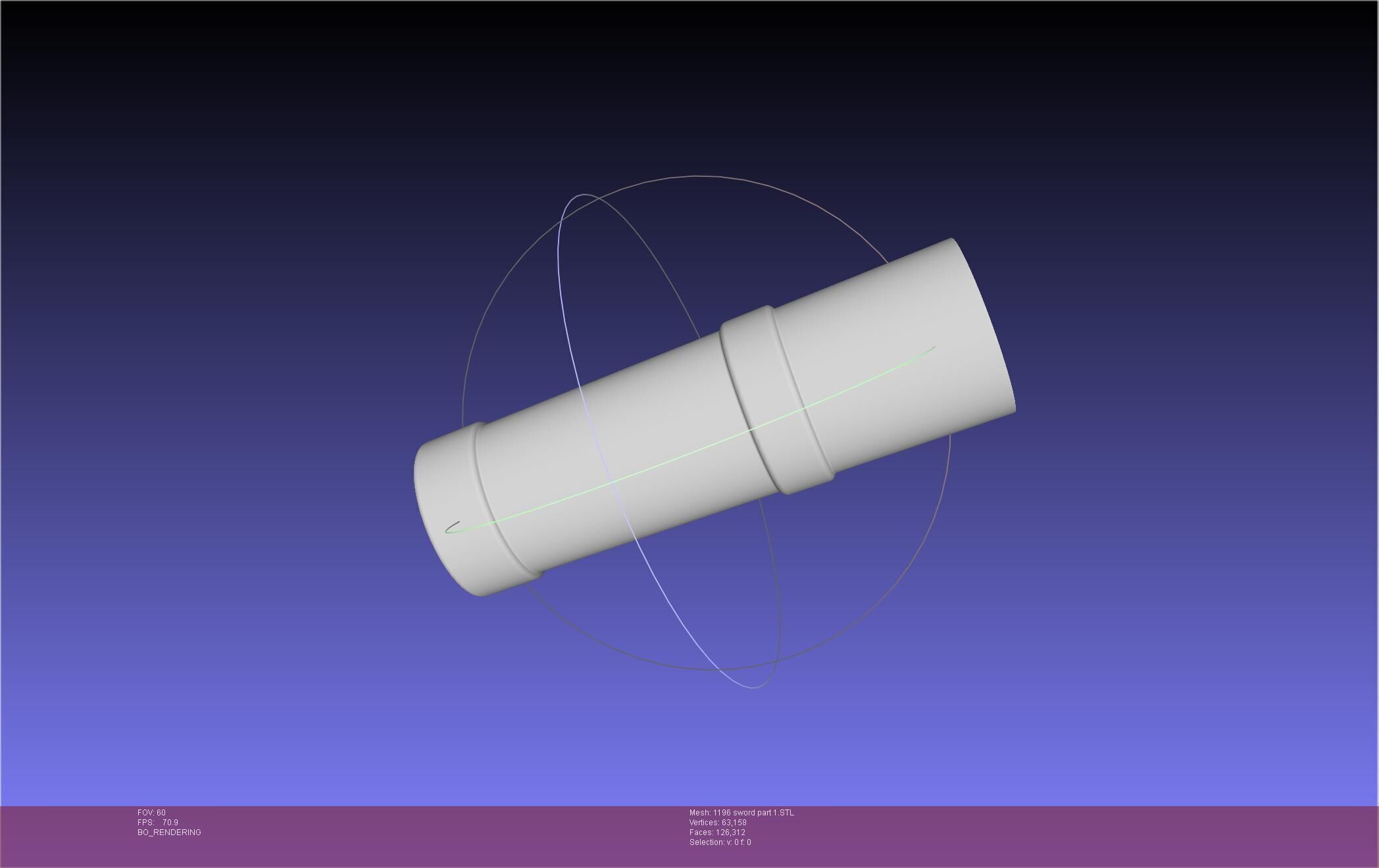 Cells At Work Code Black U-1196 Sword 3D print model_53