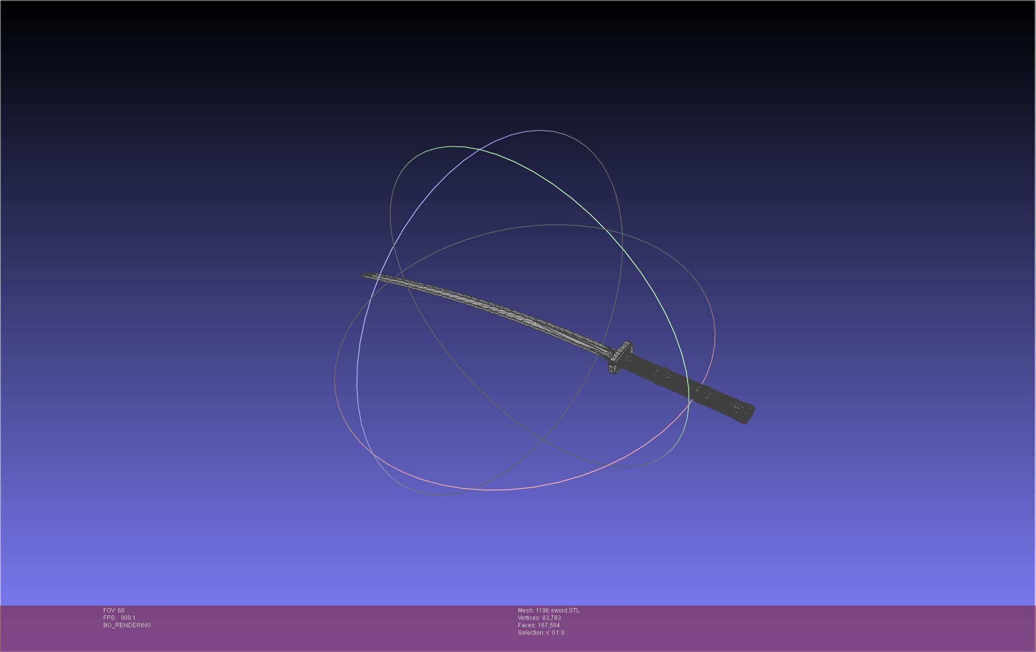 Cells At Work Code Black U-1196 Sword 3D print model_26