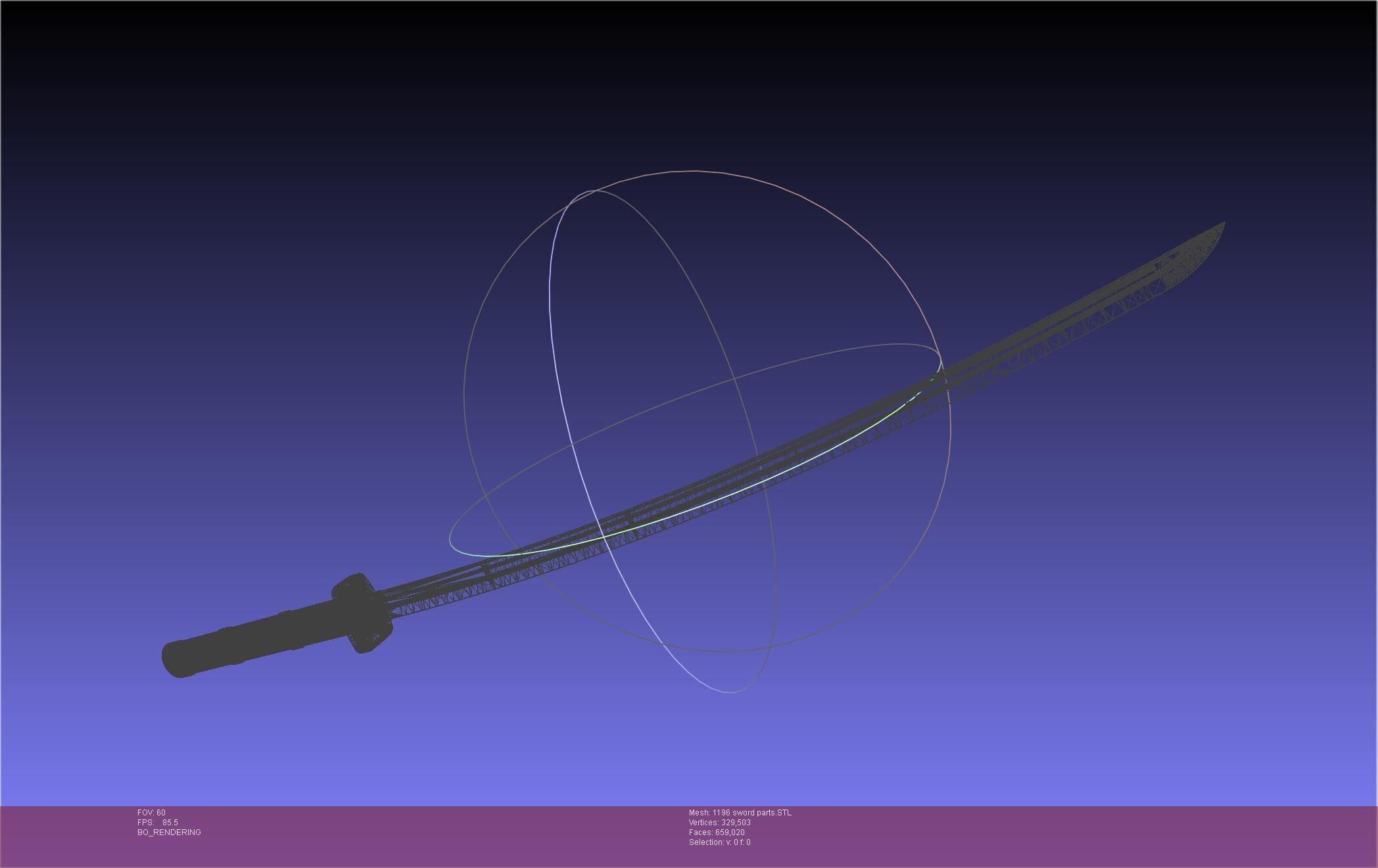 Cells At Work Code Black U-1196 Sword 3D print model_50