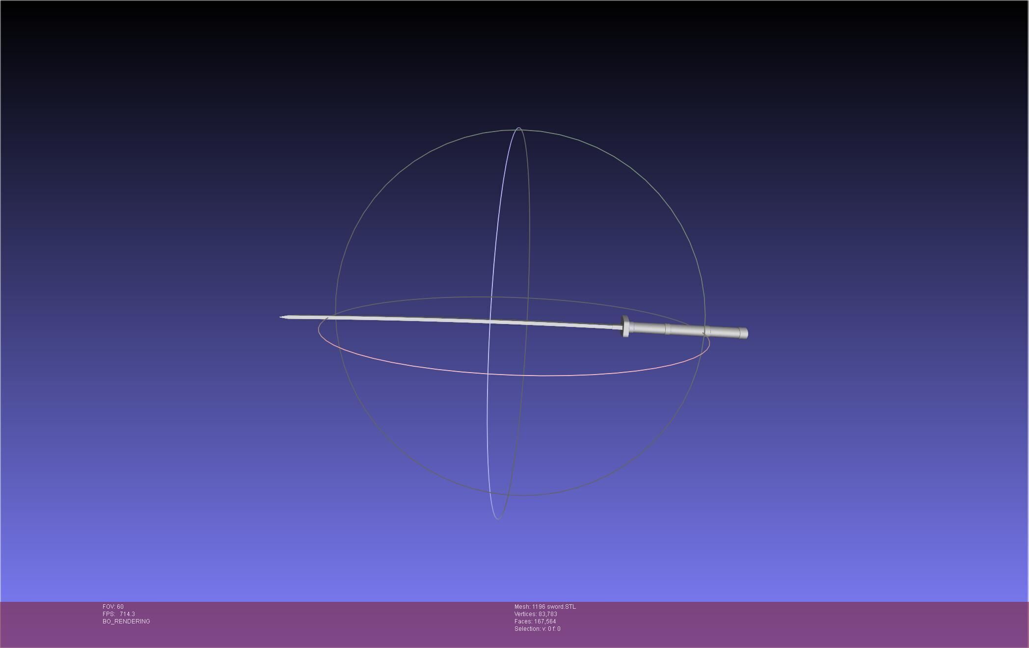 Cells At Work Code Black U-1196 Sword 3D print model_17