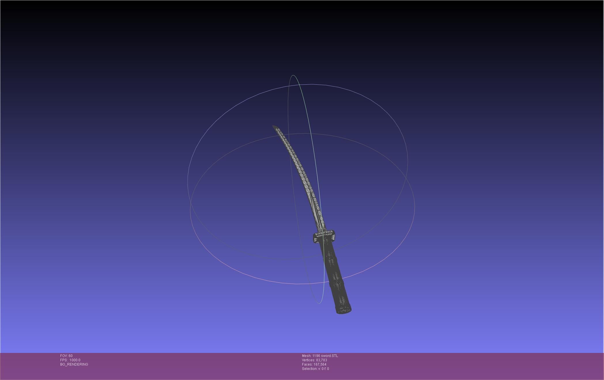 Cells At Work Code Black U-1196 Sword 3D print model_24