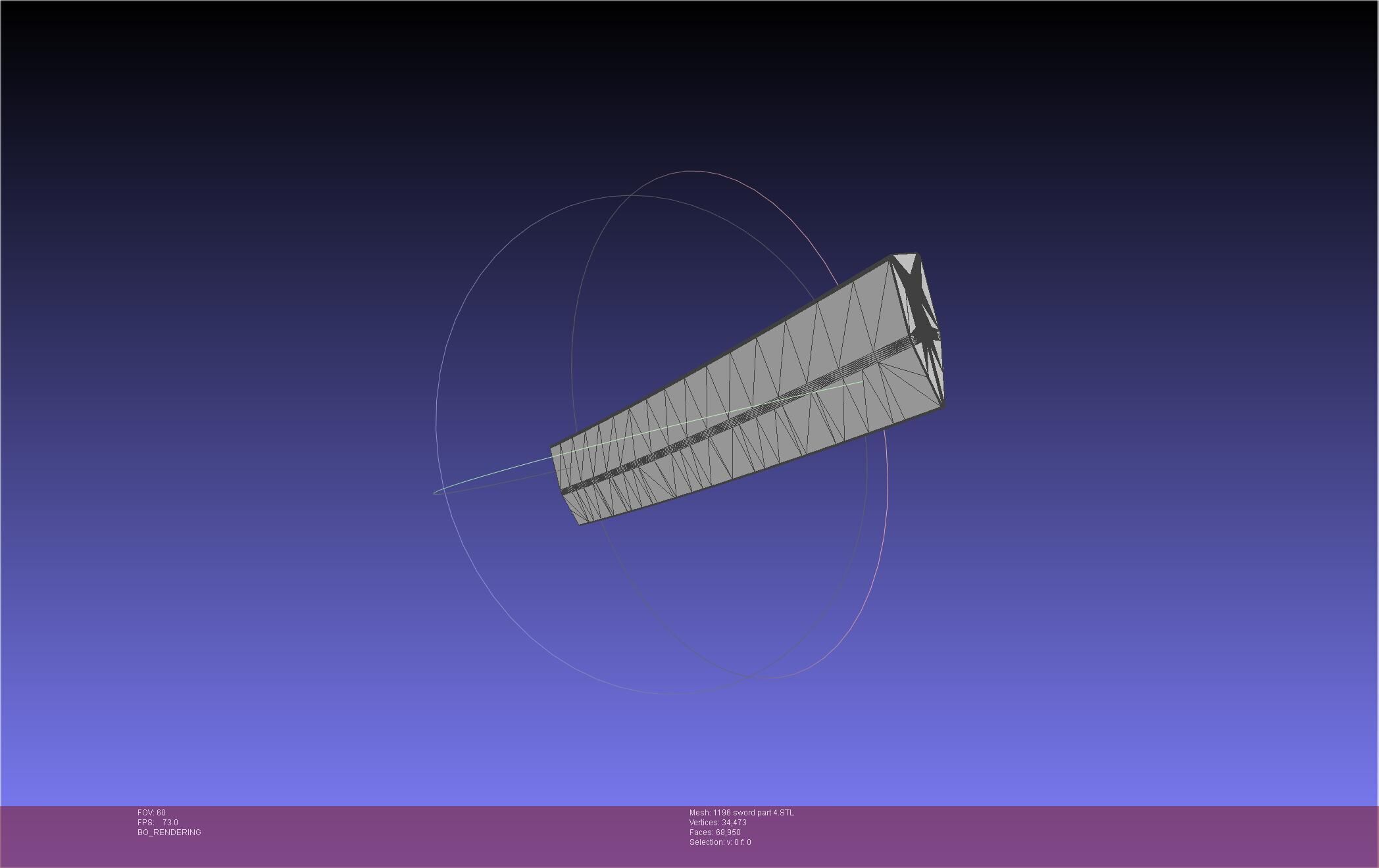 Cells At Work Code Black U-1196 Sword 3D print model_76