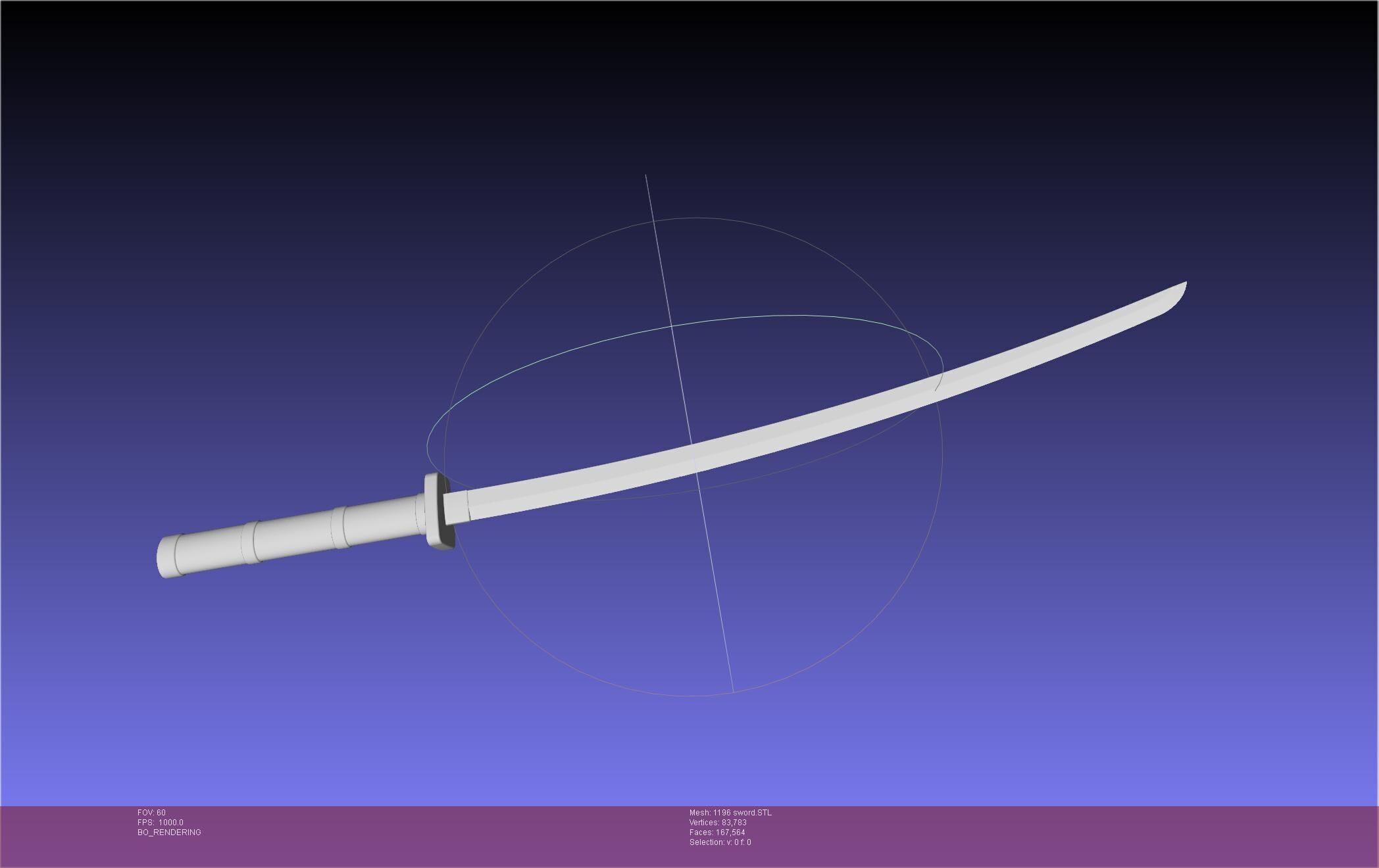 Cells At Work Code Black U-1196 Sword 3D print model_40