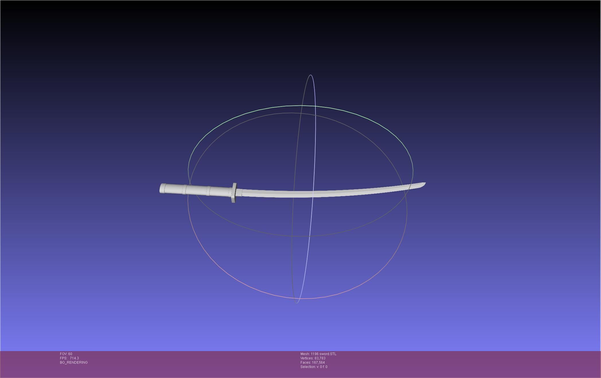 Cells At Work Code Black U-1196 Sword 3D print model_11