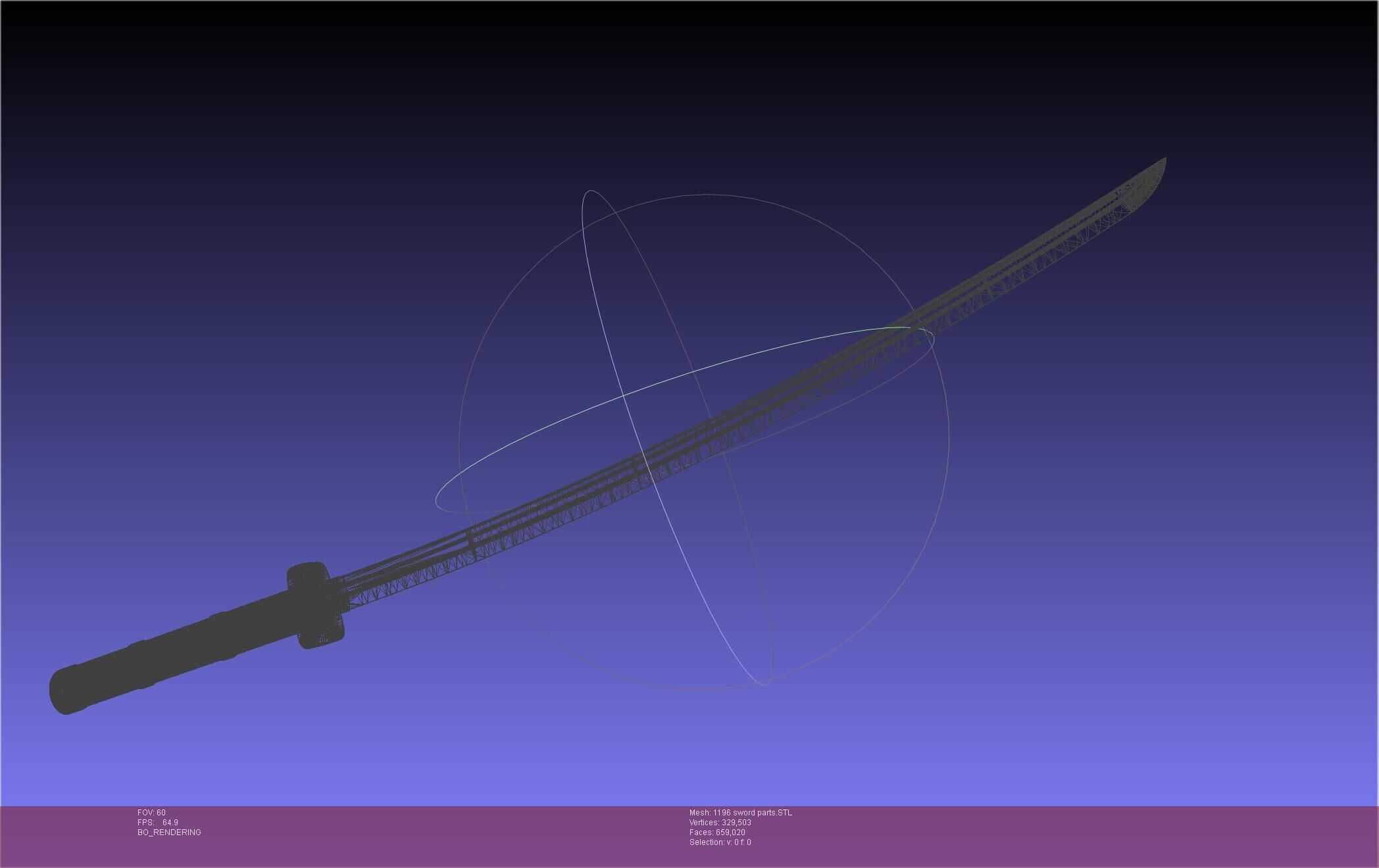 Cells At Work Code Black U-1196 Sword 3D print model_51