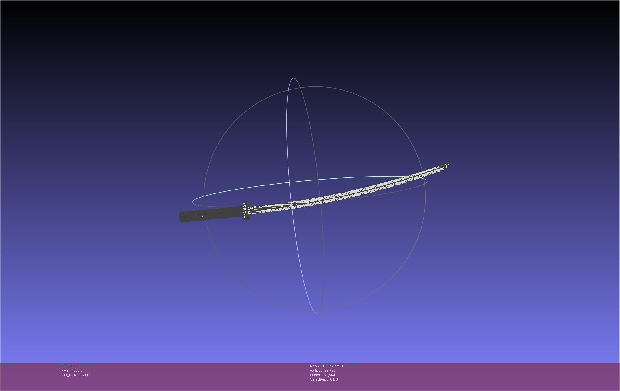 Cells At Work Code Black U-1196 Sword 3D print model_21