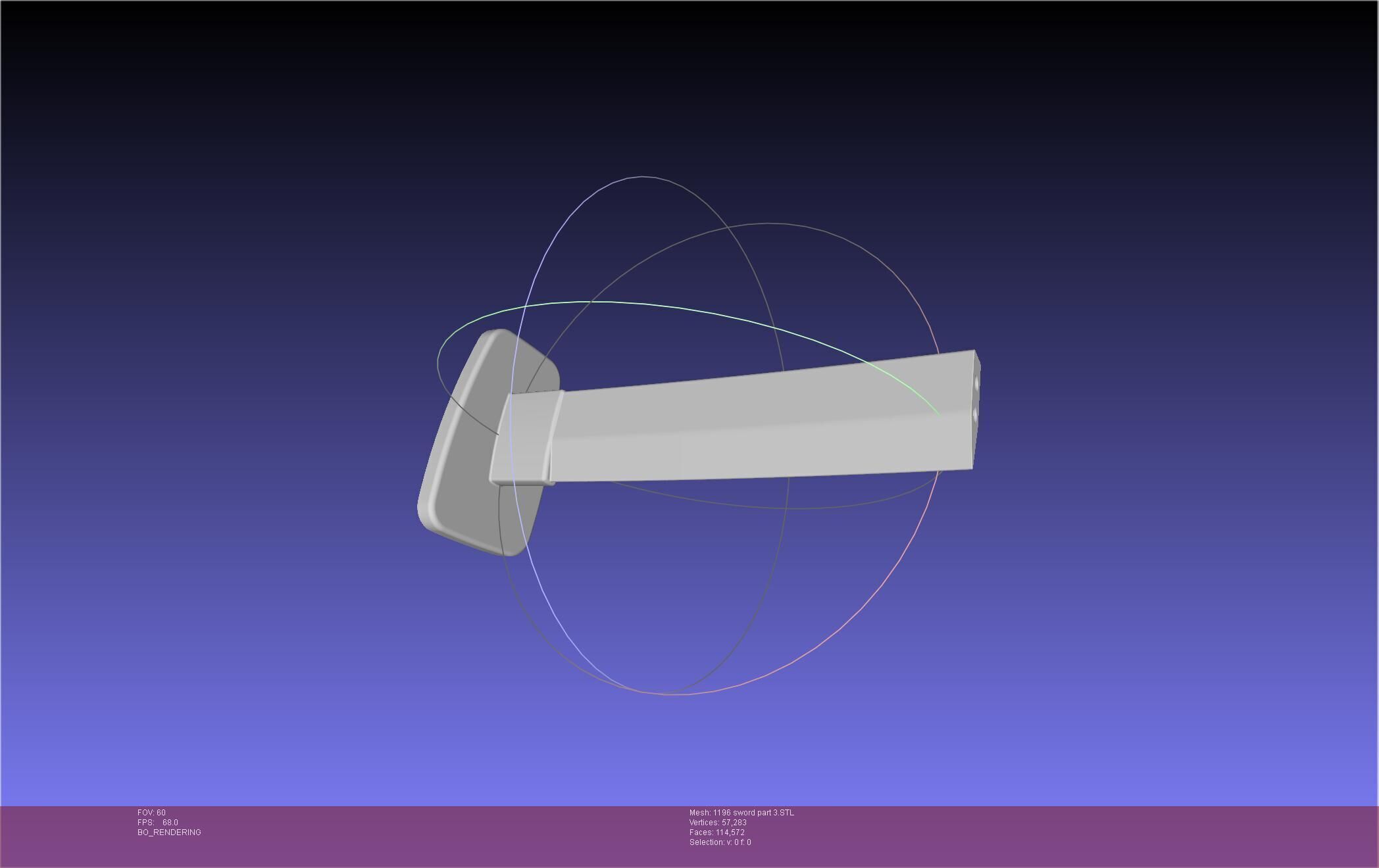 Cells At Work Code Black U-1196 Sword 3D print model_68