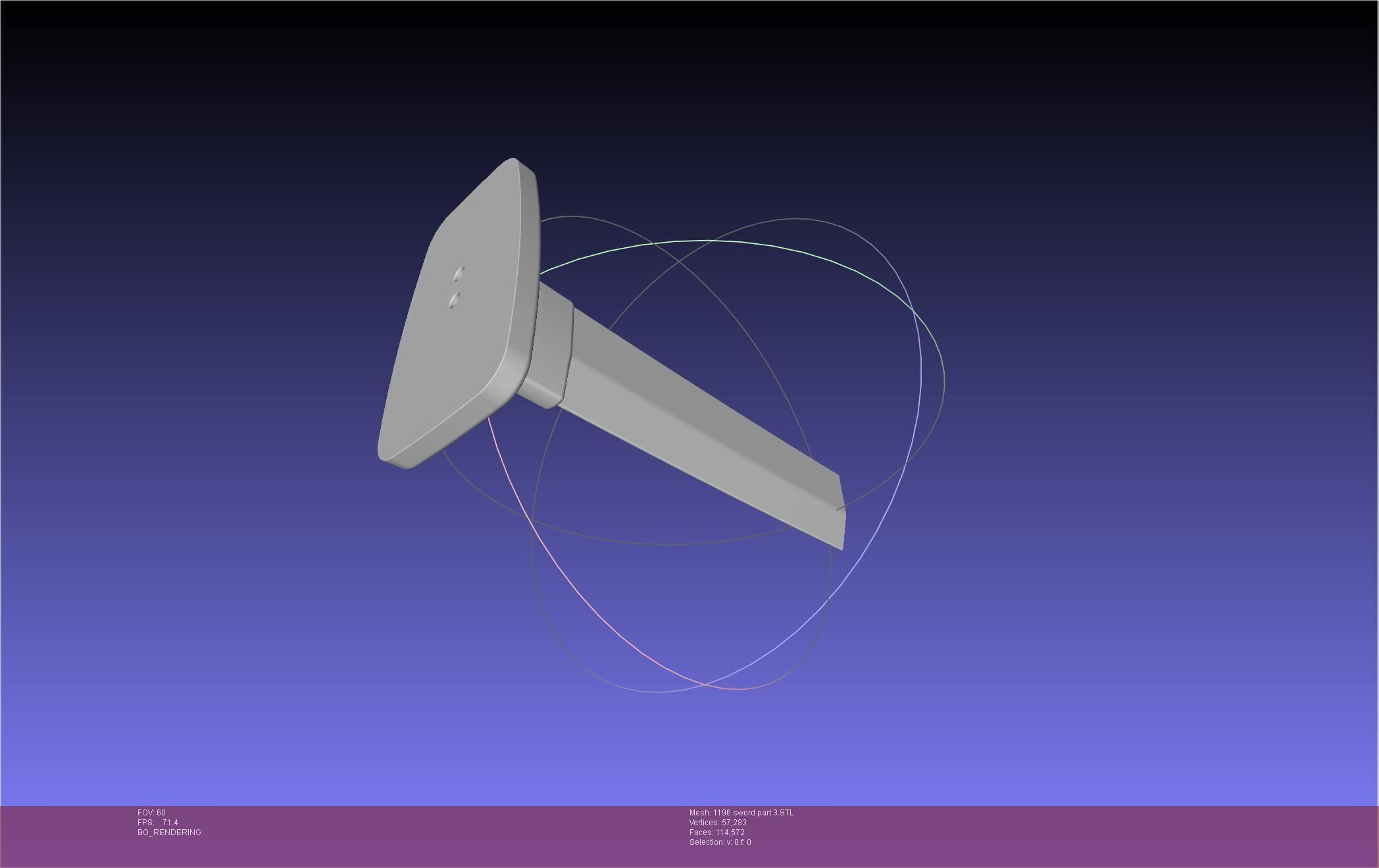 Cells At Work Code Black U-1196 Sword 3D print model_69